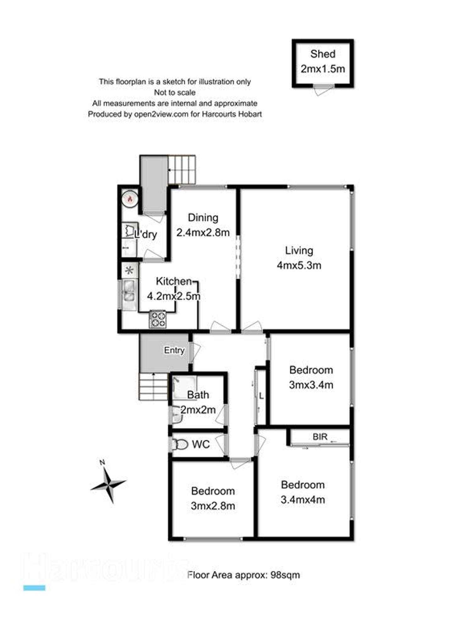 Floorplan of Homely house listing, 12 Mockridge Road, Clarendon Vale TAS 7019