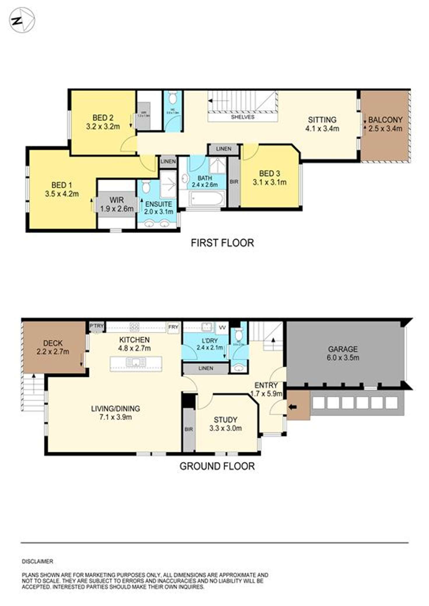 Floorplan of Homely townhouse listing, 1/10 Brooksbank Court, Black Hill VIC 3350