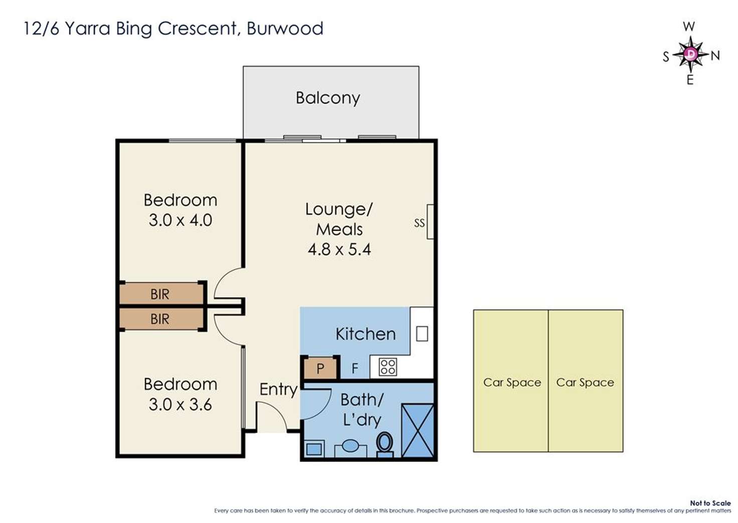 Floorplan of Homely apartment listing, 12/6 Yarra Bing Crescent, Burwood VIC 3125