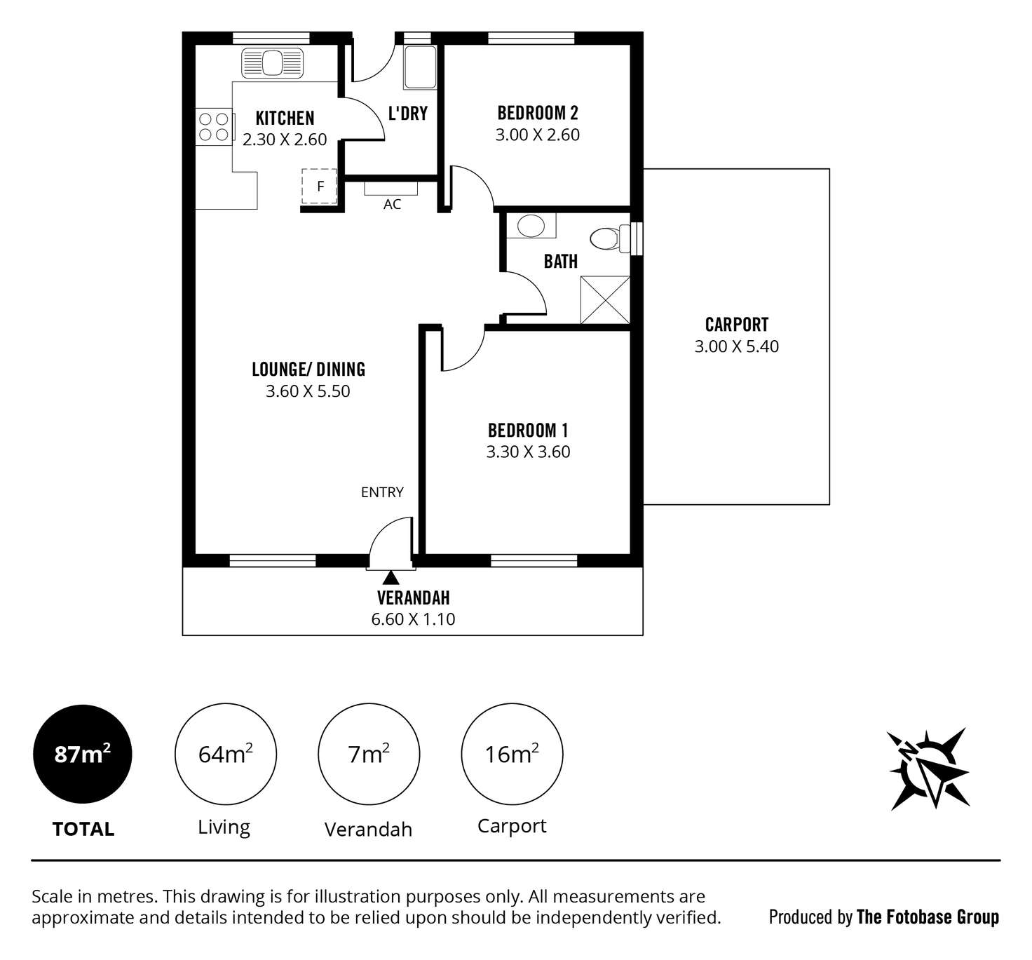 Floorplan of Homely unit listing, 6/76 Gawler Street, Mount Barker SA 5251