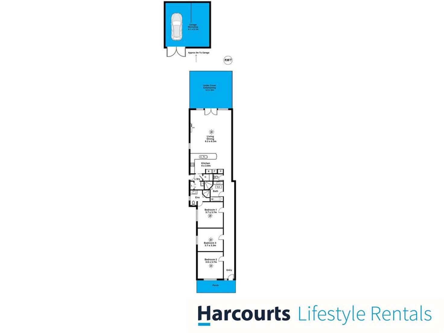 Floorplan of Homely house listing, 45a Green Street, Brompton SA 5007