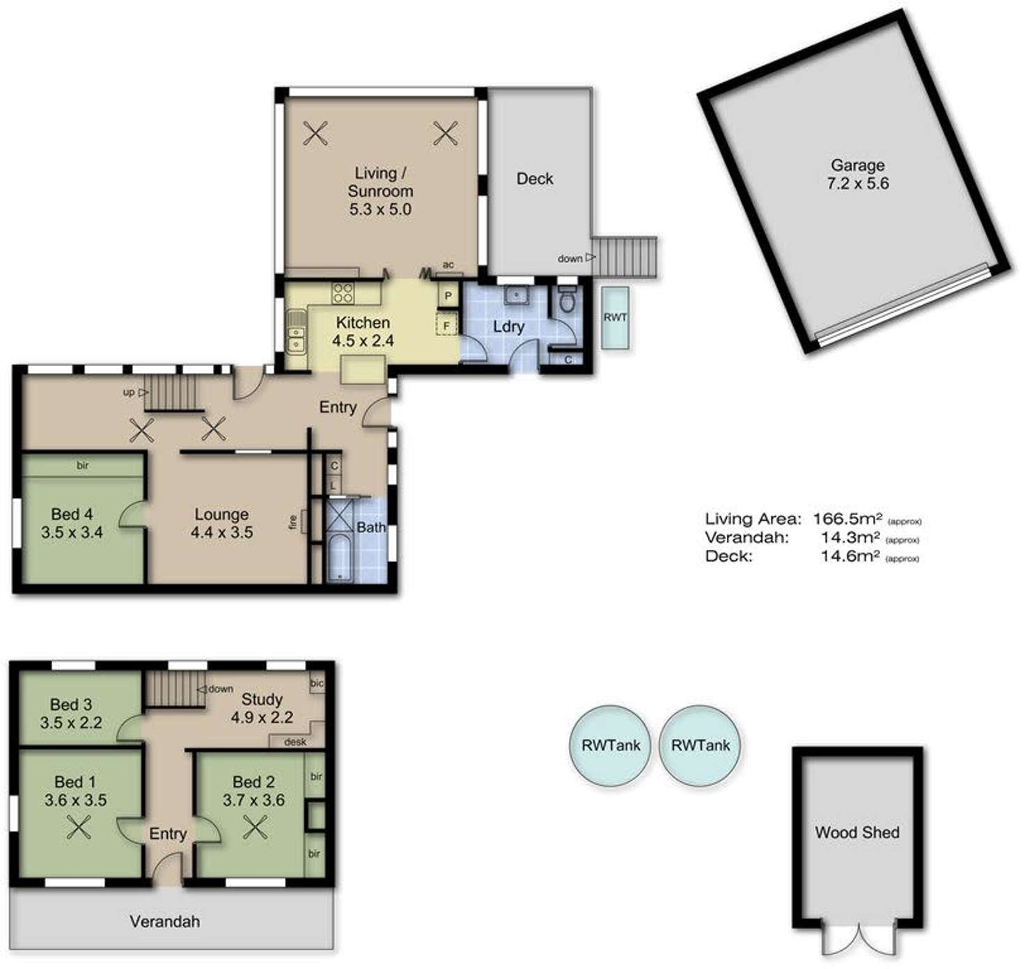 Floorplan of Homely house listing, 1 Howard Drive, Stirling SA 5152