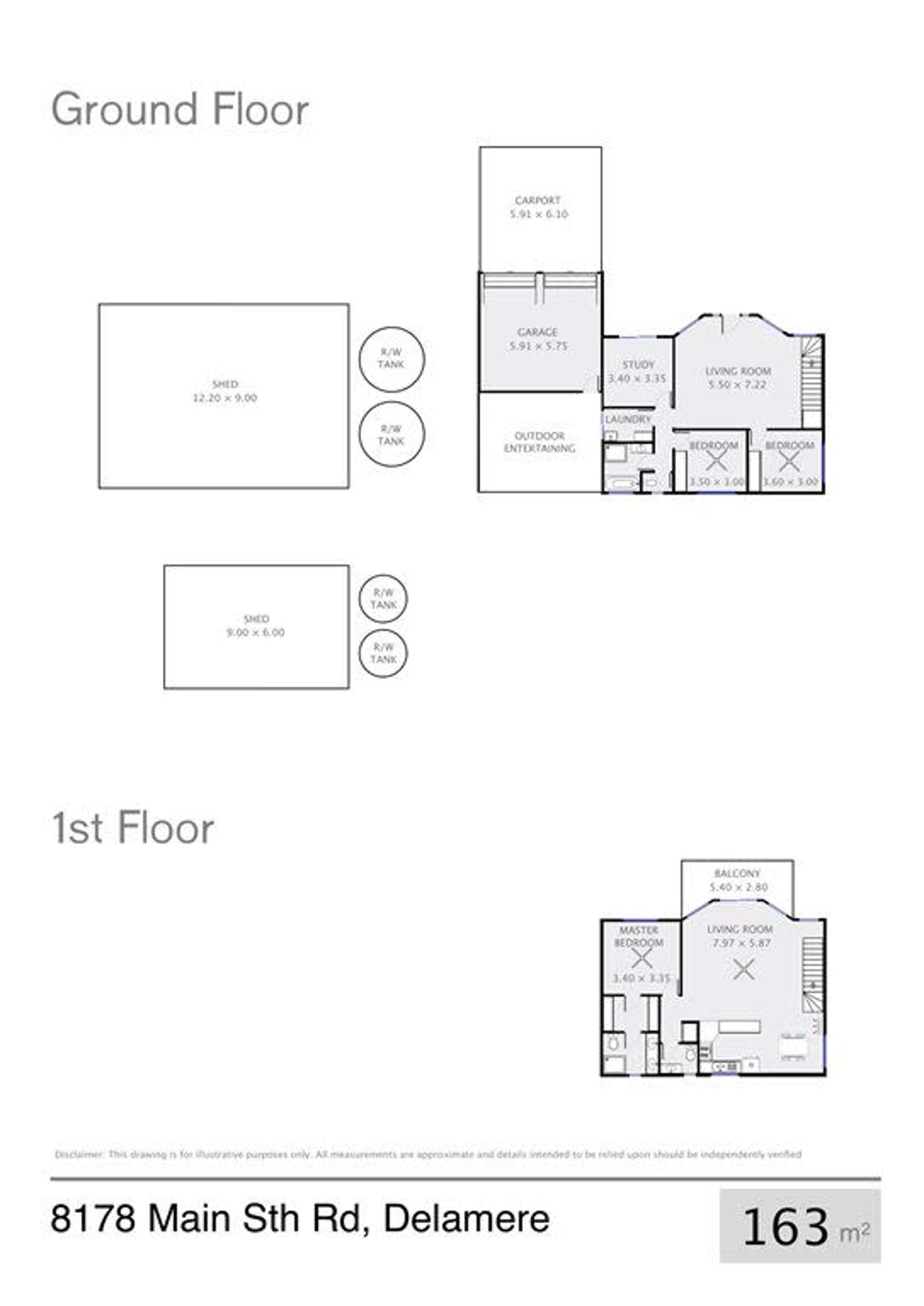 Floorplan of Homely acreageSemiRural listing, 8178 Main South Road, Delamere SA 5204