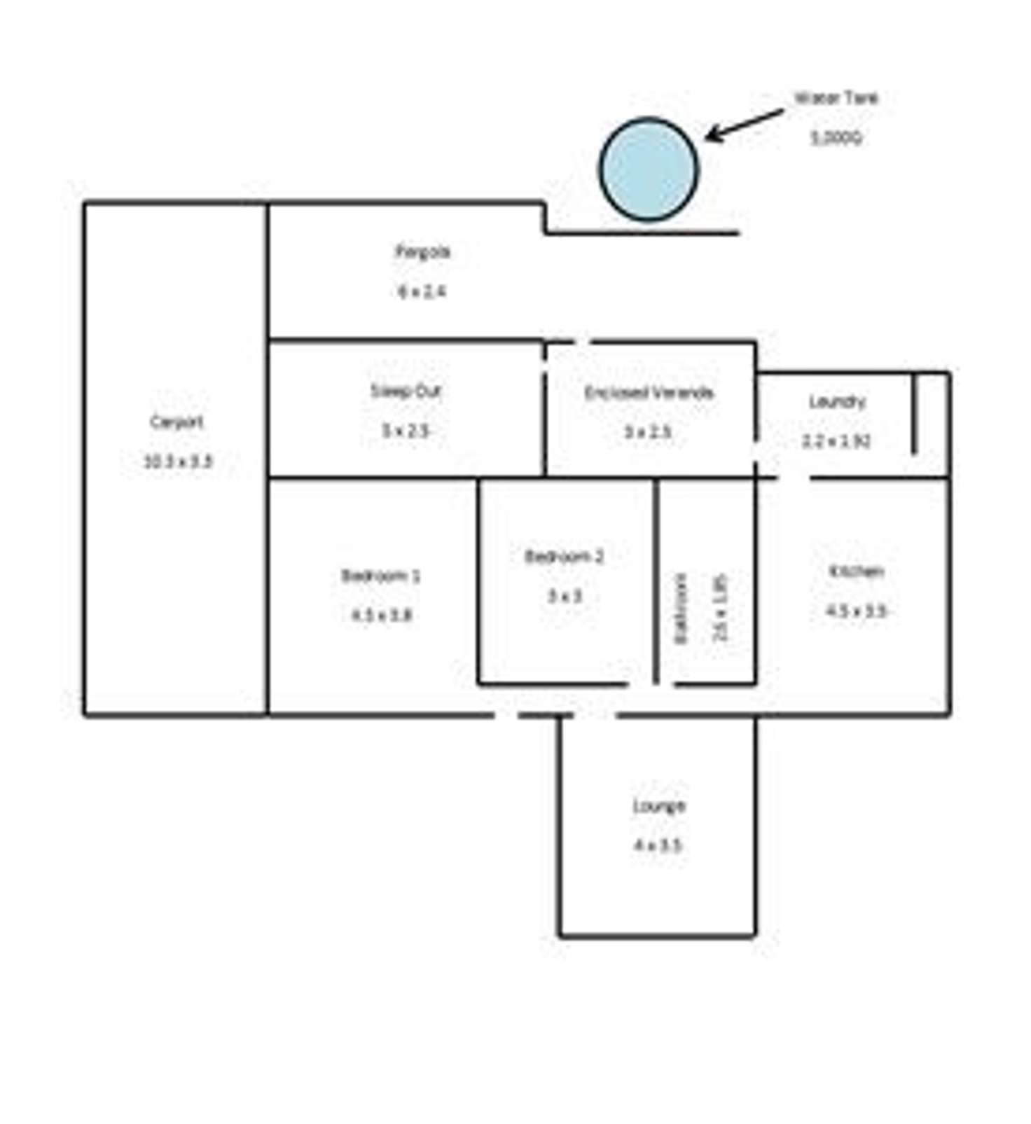 Floorplan of Homely house listing, 10 First Avenue, Tailem Bend SA 5260