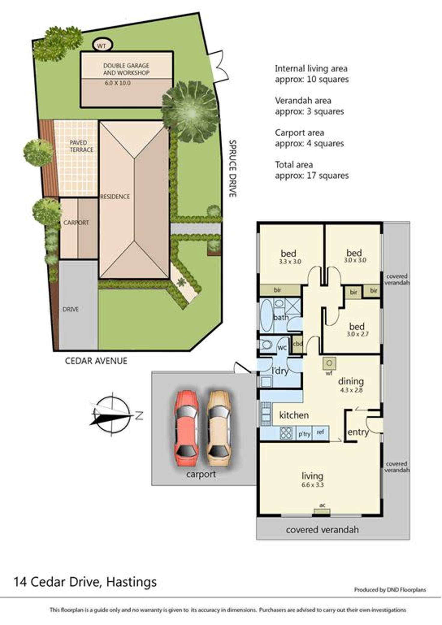 Floorplan of Homely house listing, 14 Cedar Drive, Hastings VIC 3915