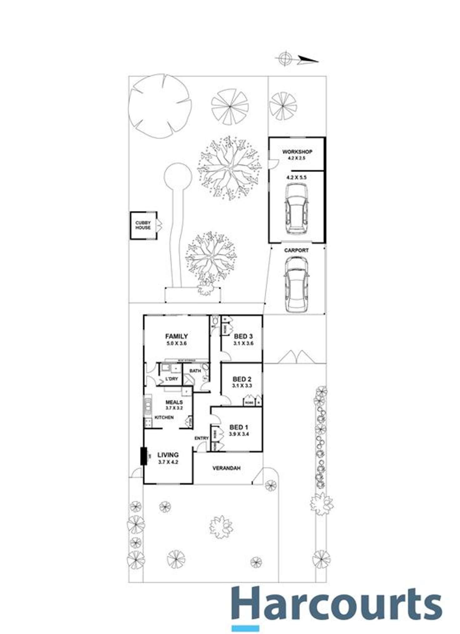 Floorplan of Homely house listing, 41 Herbert Street, Avondale Heights VIC 3034