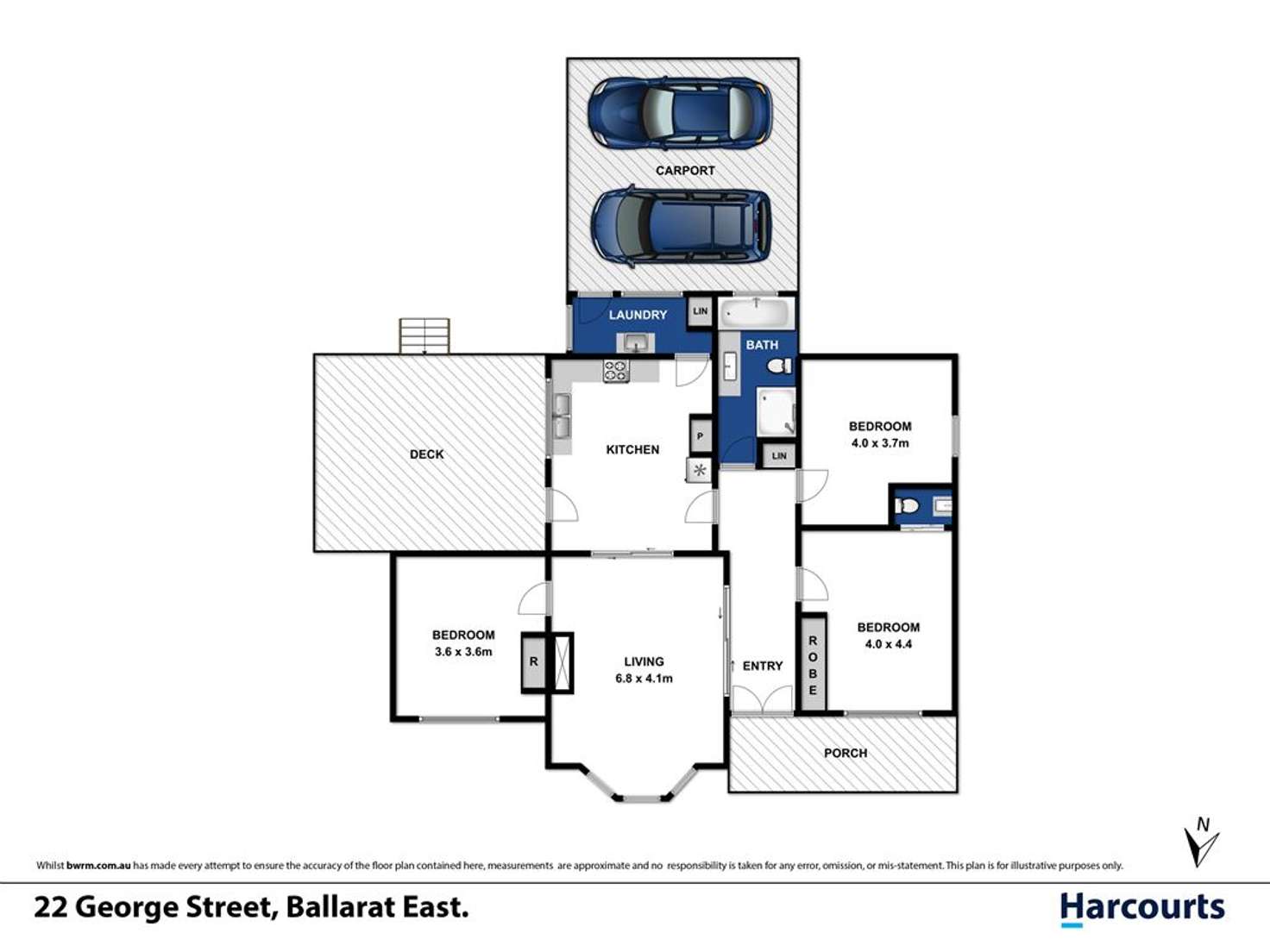 Floorplan of Homely house listing, 22 George Street, Ballarat East VIC 3350