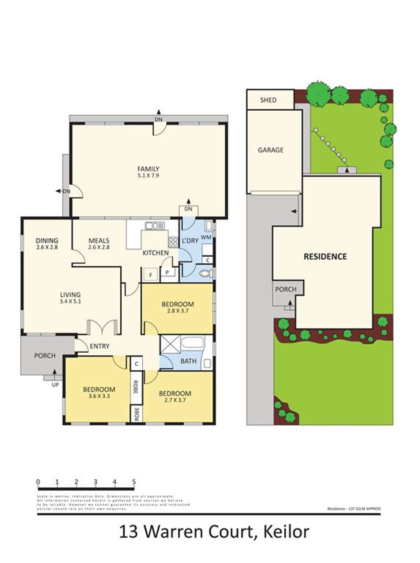 Floorplan of Homely house listing, 13 Warren Court, Keilor East VIC 3033
