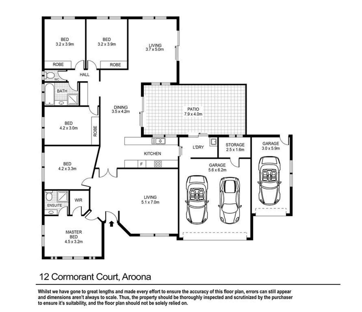 Floorplan of Homely house listing, 12 Cormorant Court, Aroona QLD 4551