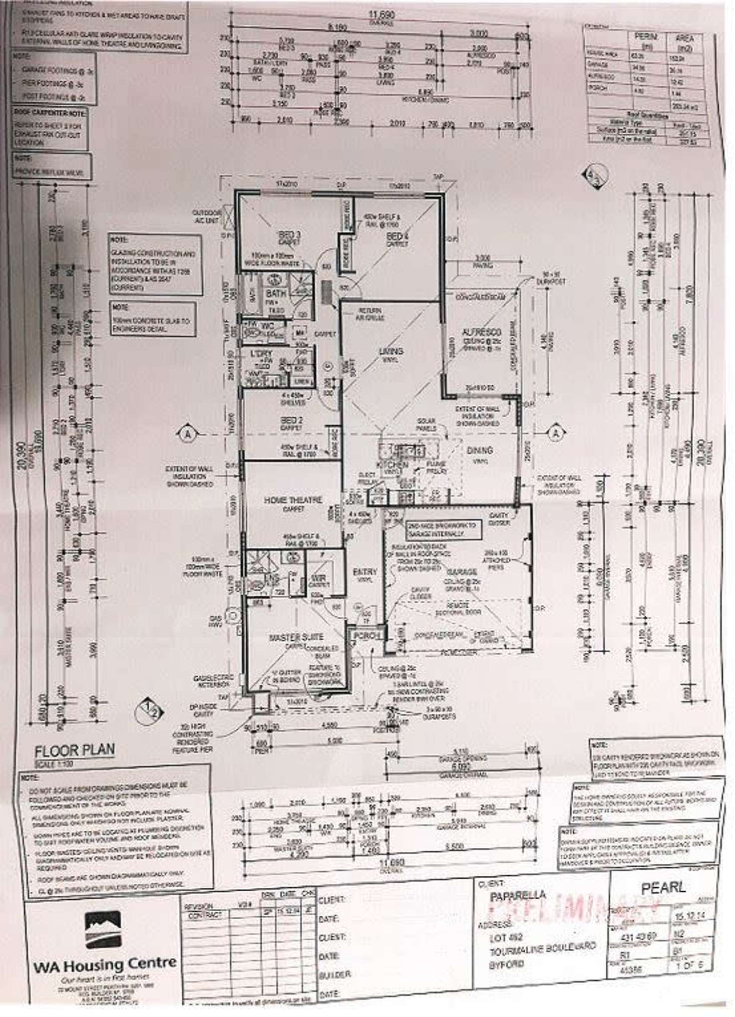 Floorplan of Homely house listing, 88 Tourmaline Boulevard, Byford WA 6122