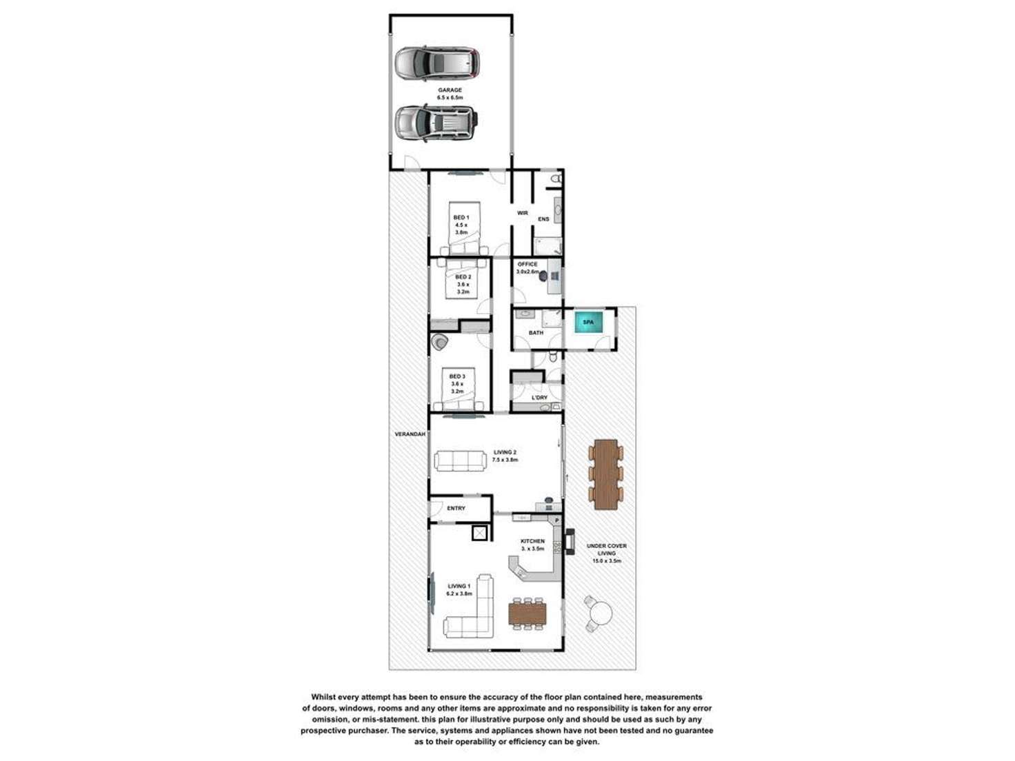 Floorplan of Homely house listing, 66 Rippon Road, Hamilton VIC 3300