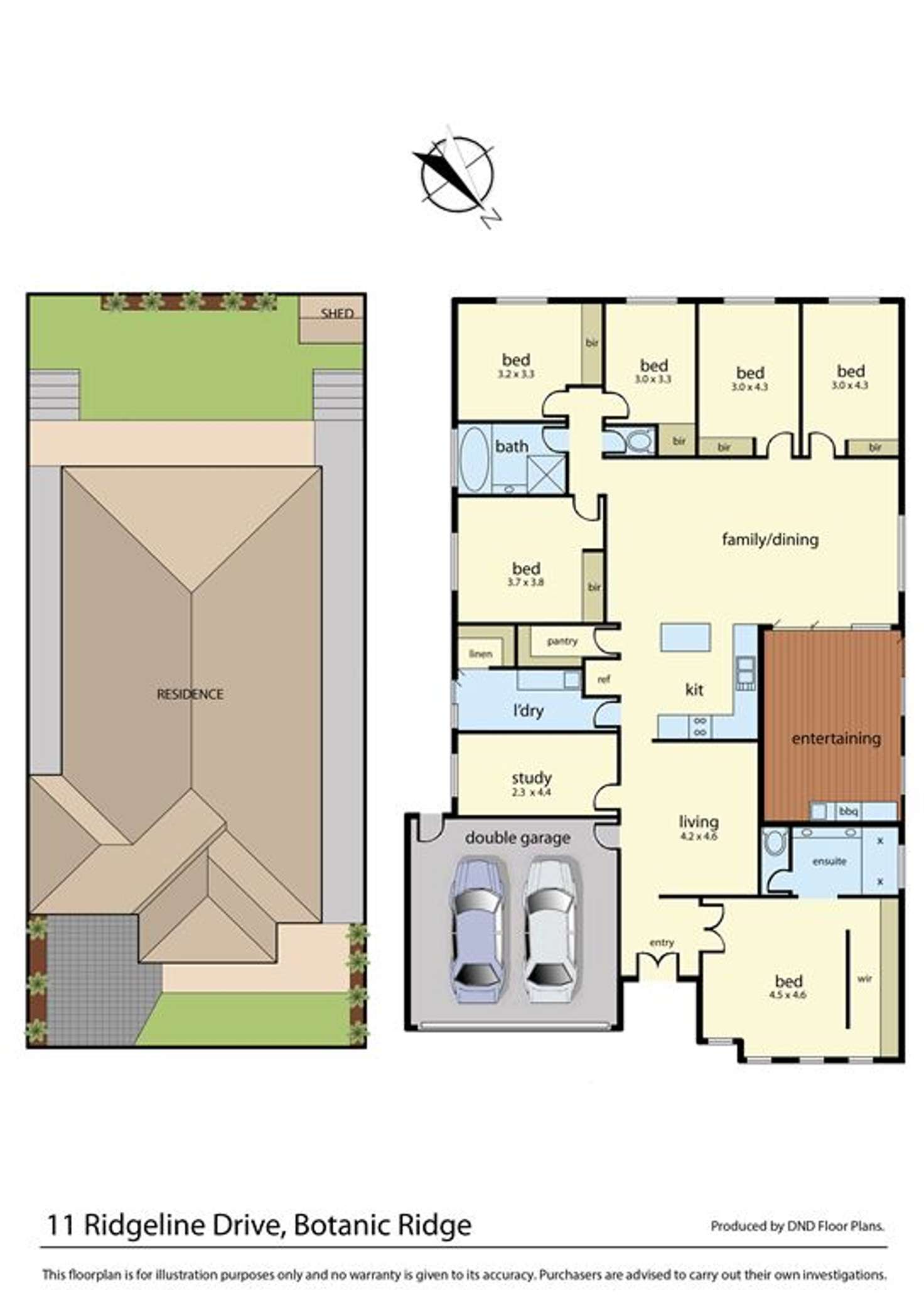 Floorplan of Homely house listing, 11 Ridgeline Drive, Botanic Ridge VIC 3977