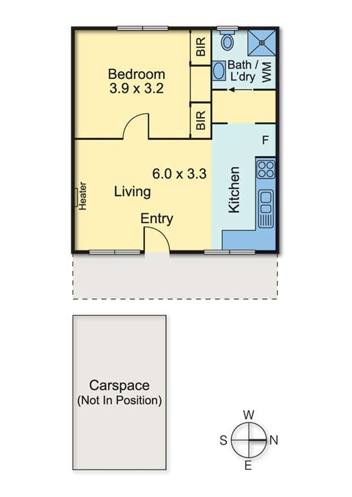 Floorplan of Homely unit listing, 3/70 Bruce Street, Preston VIC 3072