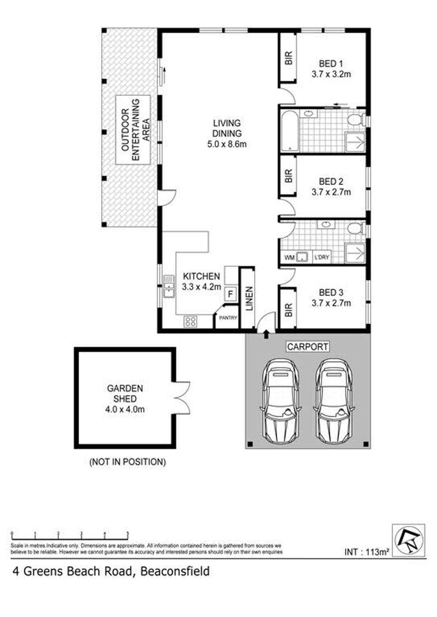 Floorplan of Homely house listing, 4 Greens Beach Road, Beaconsfield TAS 7270