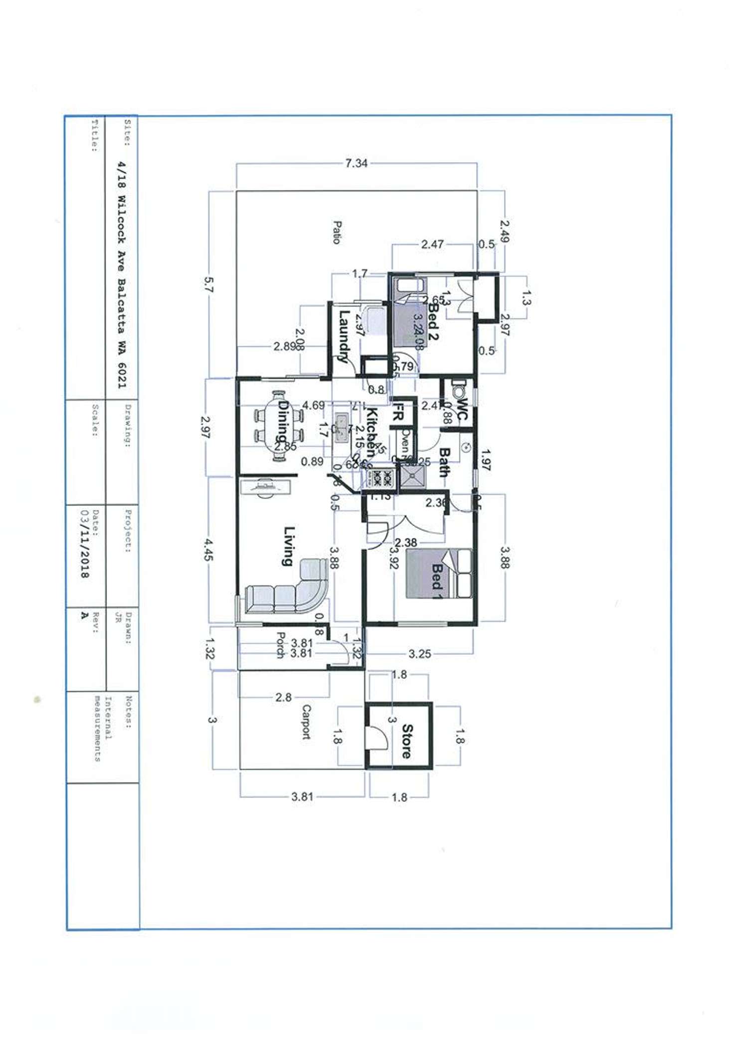 Floorplan of Homely house listing, 4/18 Wilcock Avenue, Balcatta WA 6021