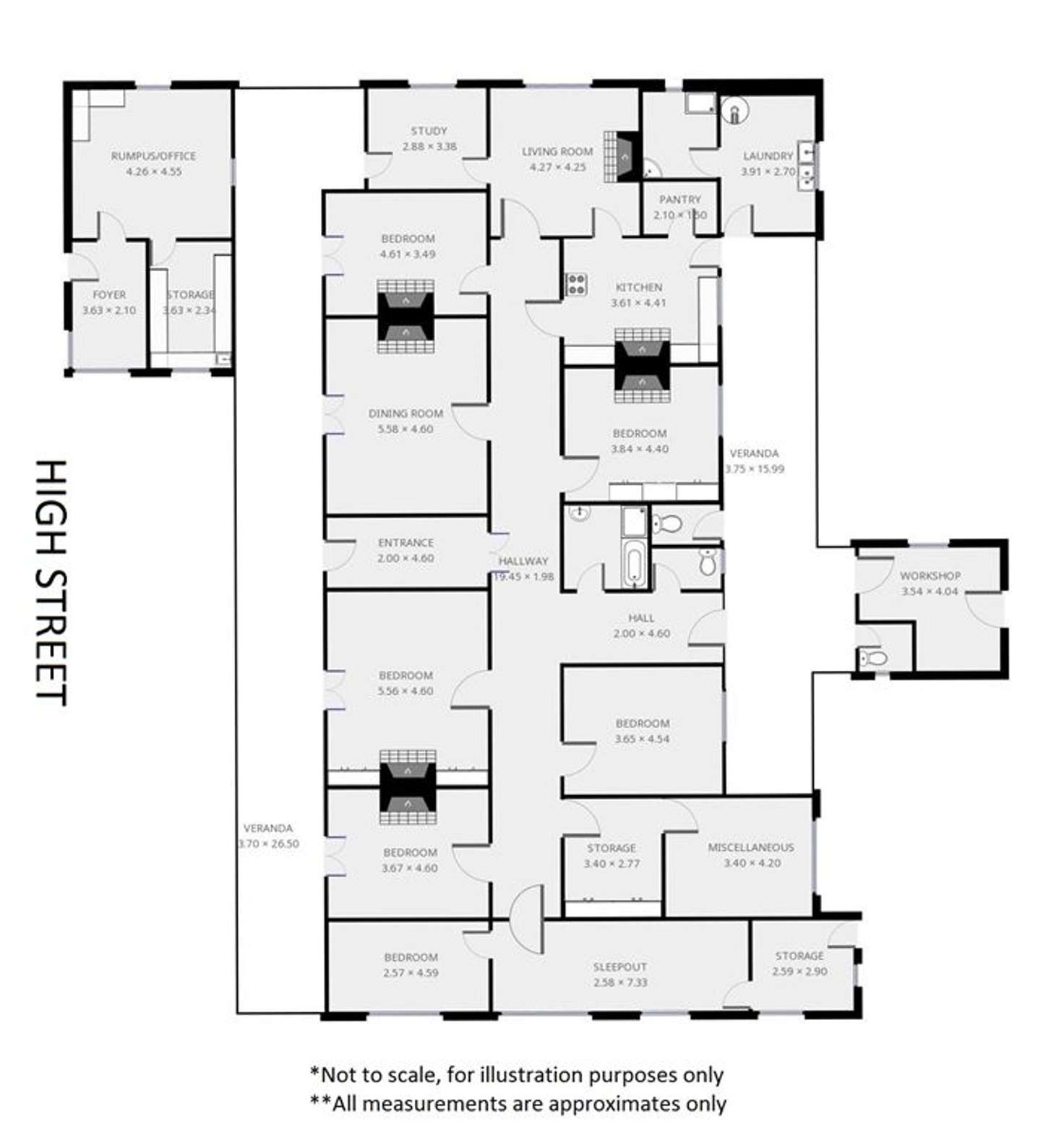 Floorplan of Homely house listing, 13 High Street, Curramulka SA 5580