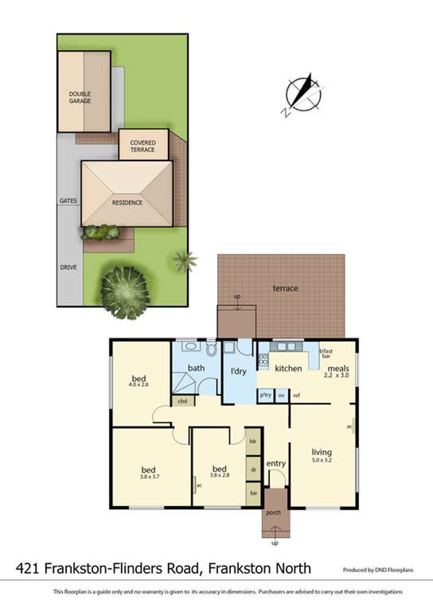 Floorplan of Homely house listing, 421 Frankston Dandenong Road, Frankston North VIC 3200