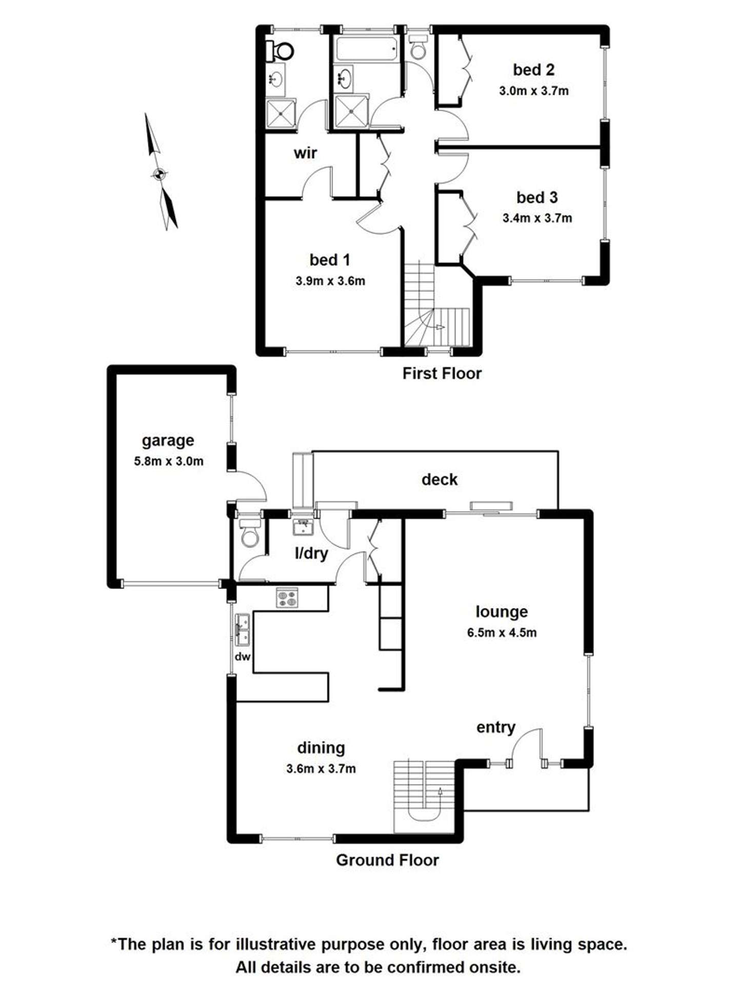 Floorplan of Homely townhouse listing, 4/1 Miller Street, Berwick VIC 3806