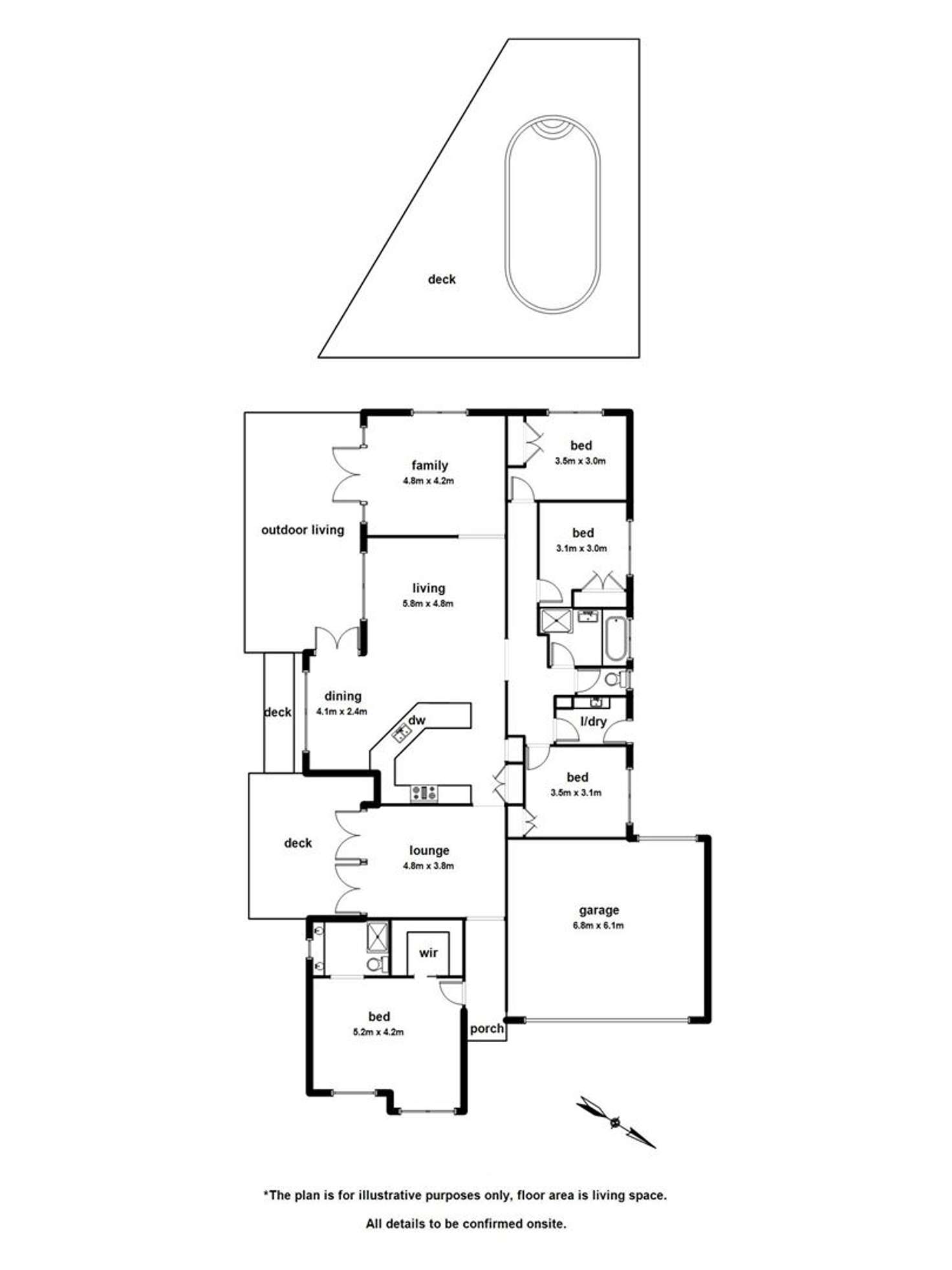 Floorplan of Homely house listing, 6 Partridge Court, Berwick VIC 3806