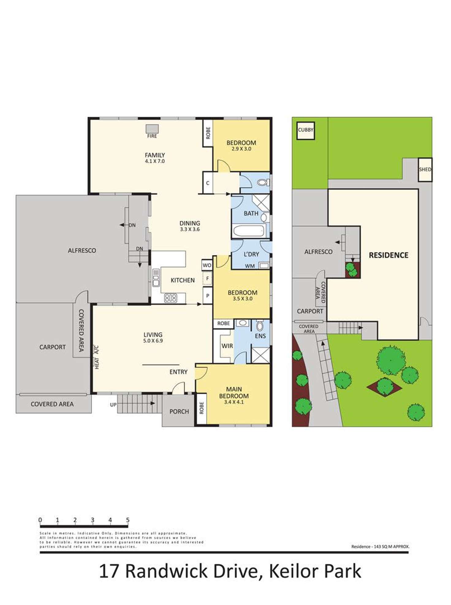 Floorplan of Homely house listing, 17 Randwick Drive, Keilor Park VIC 3042