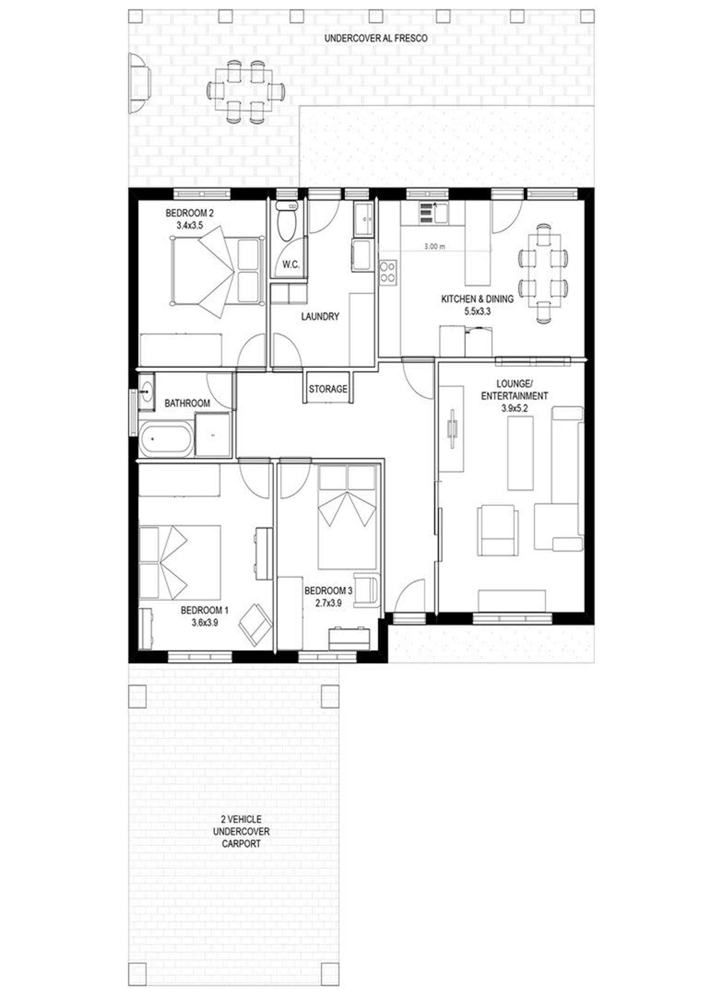 Floorplan of Homely house listing, 47 Fourth Avenue, Bassendean WA 6054