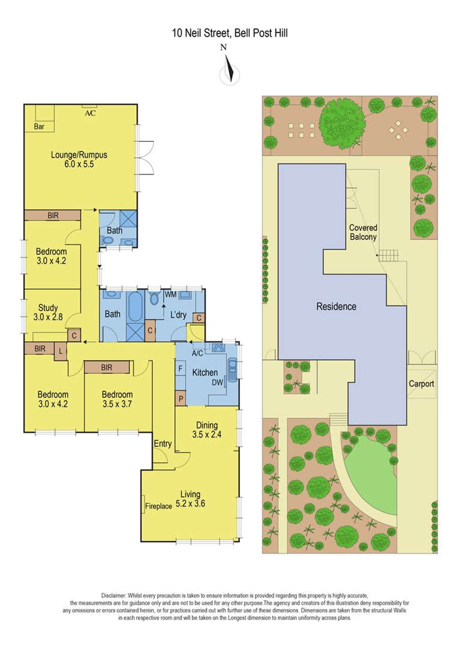 Floorplan of Homely house listing, 10 Neil Street, Bell Post Hill VIC 3215