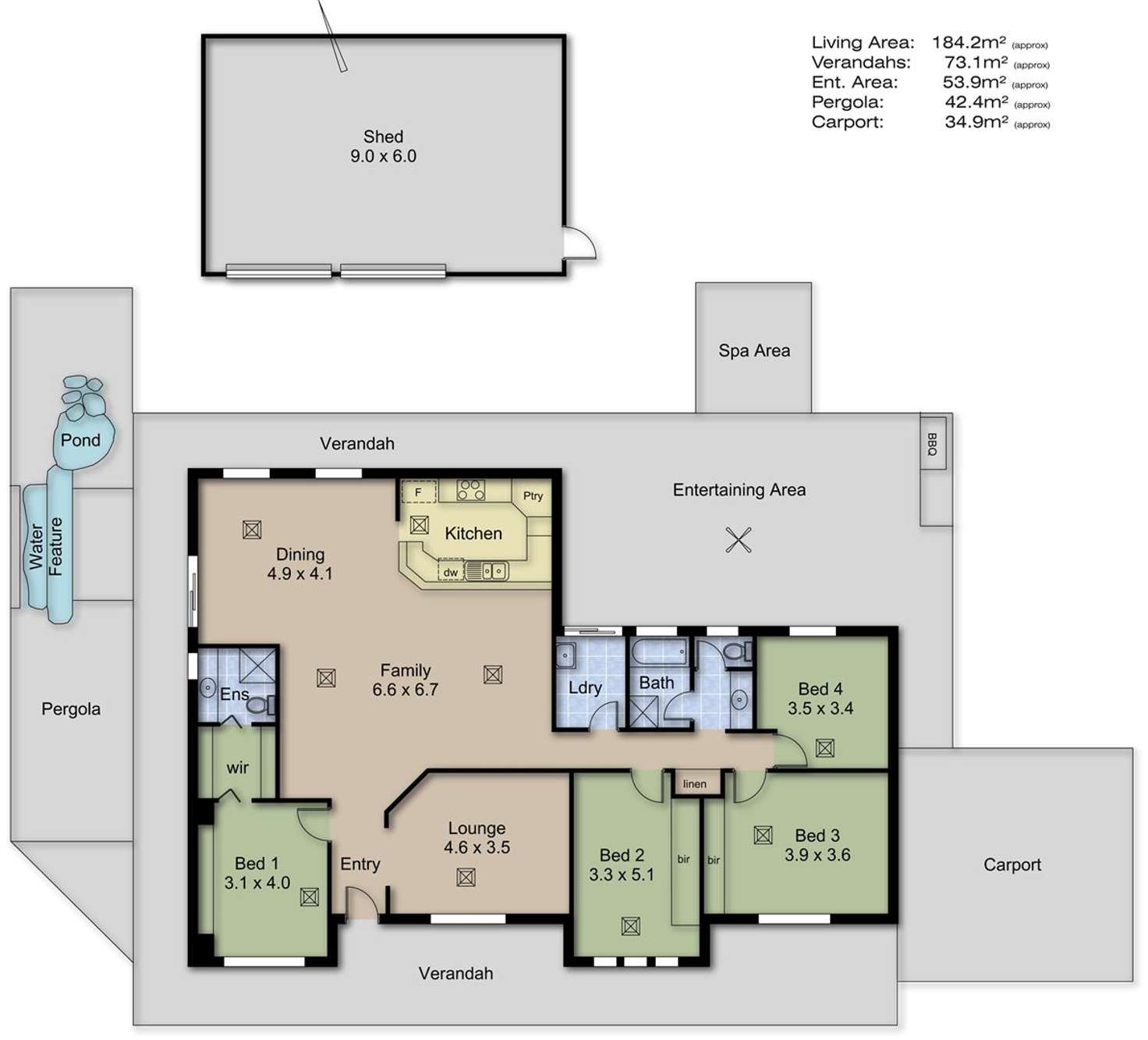 Floorplan of Homely house listing, 20 Joseph Road, Blakiston SA 5250