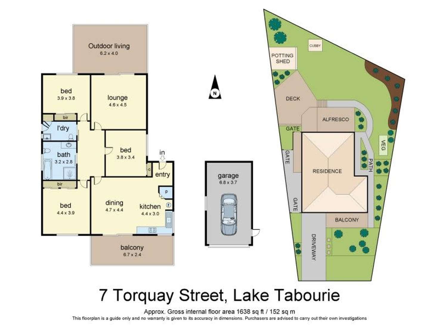 Floorplan of Homely house listing, 7 Torquay Drive, Lake Tabourie NSW 2539