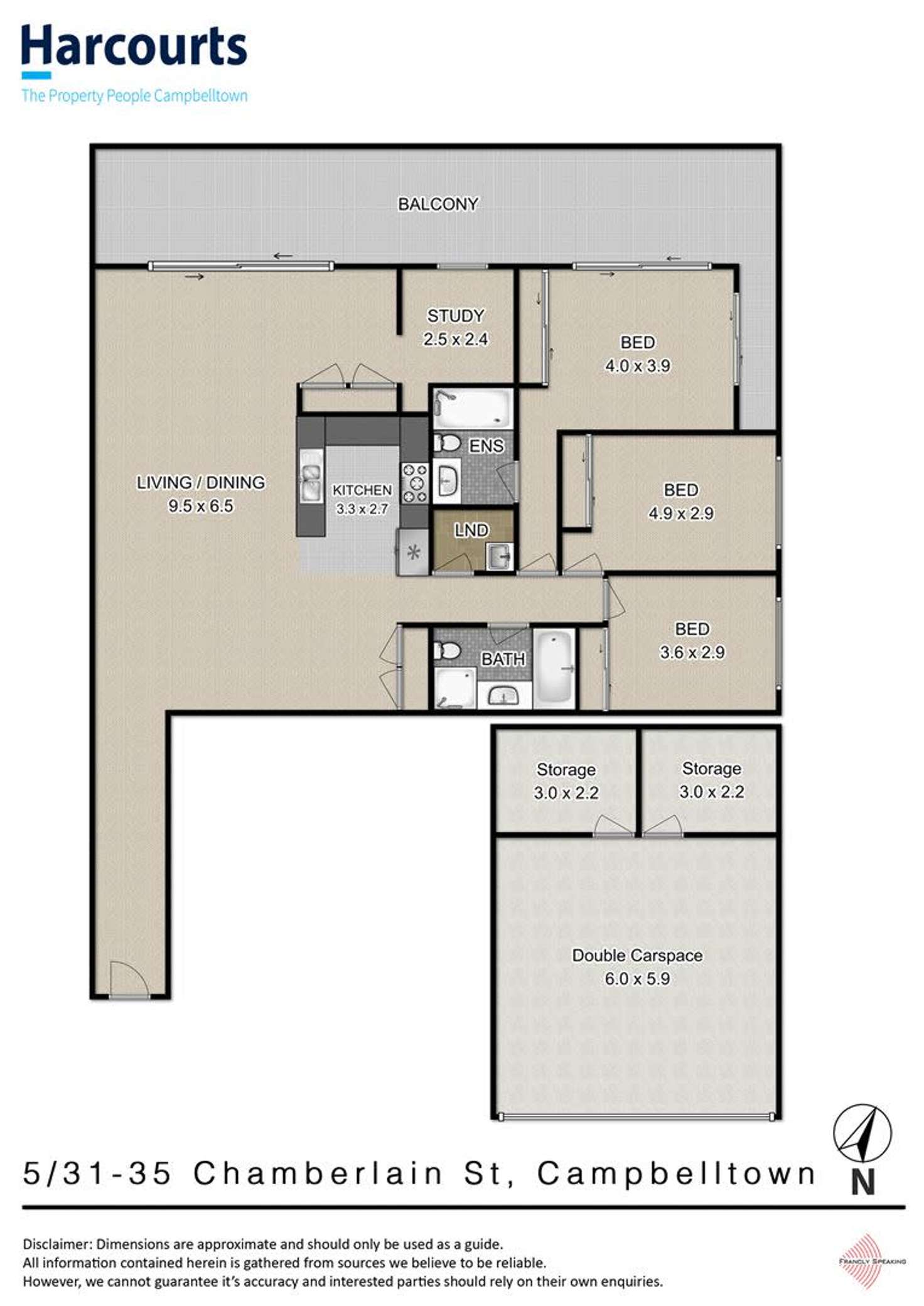 Floorplan of Homely apartment listing, 5/31-35 Chamberlain Street, Campbelltown NSW 2560