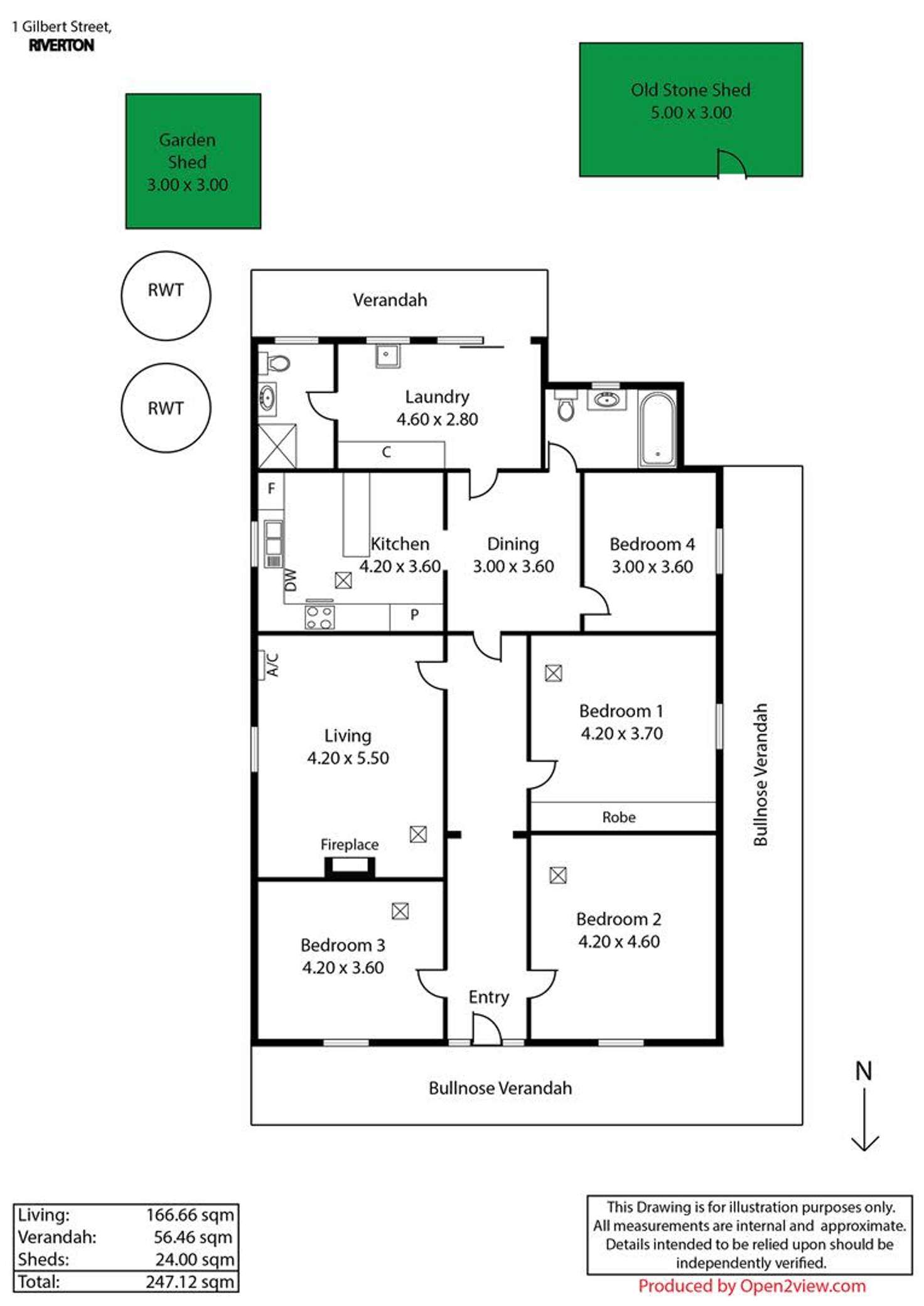 Floorplan of Homely house listing, 1 Gilbert Street, Riverton SA 5412