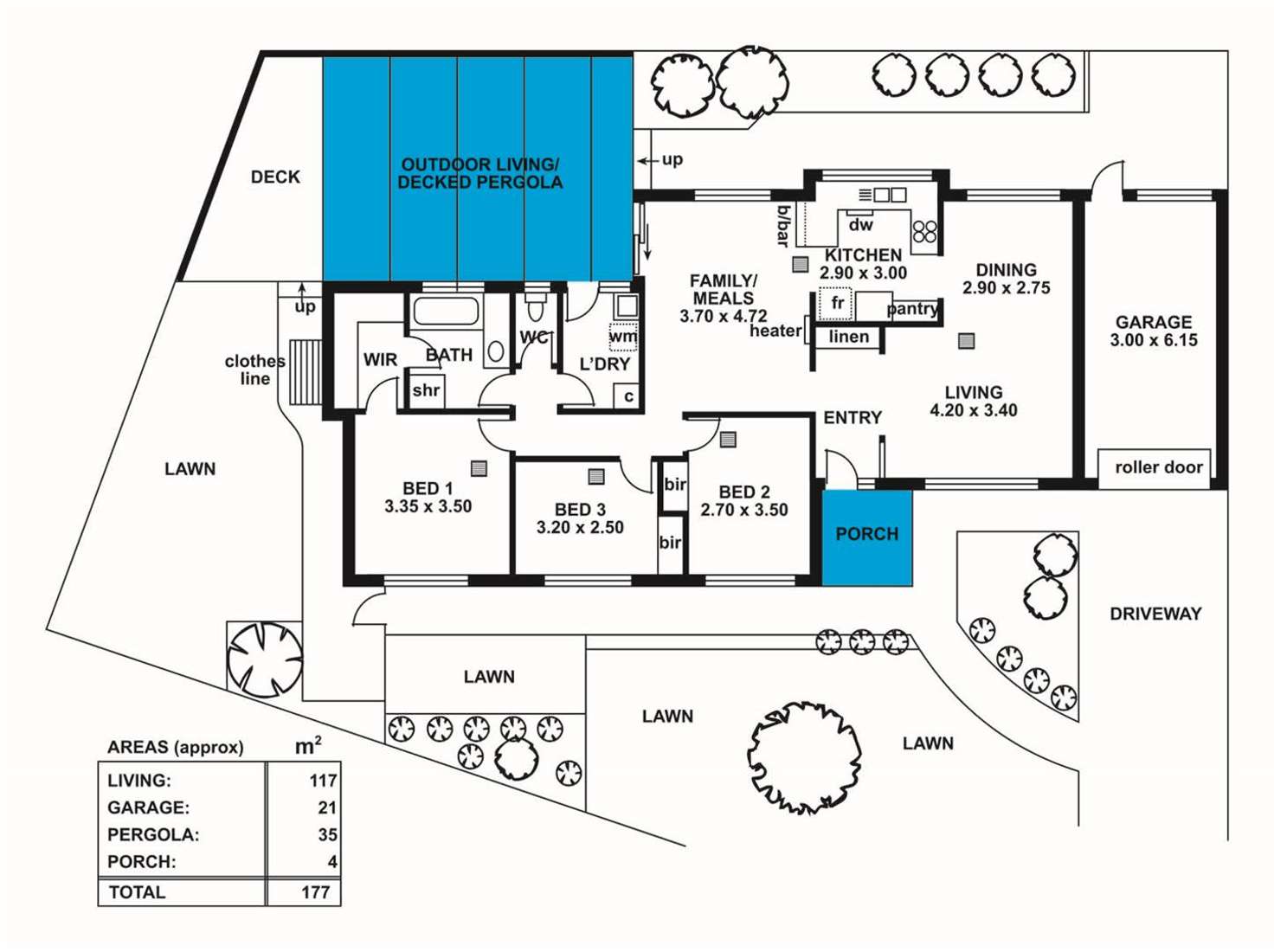 Floorplan of Homely house listing, 17 The Glade, Aberfoyle Park SA 5159