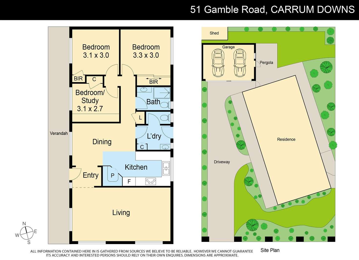 Floorplan of Homely house listing, 51 Gamble Road, Carrum Downs VIC 3201