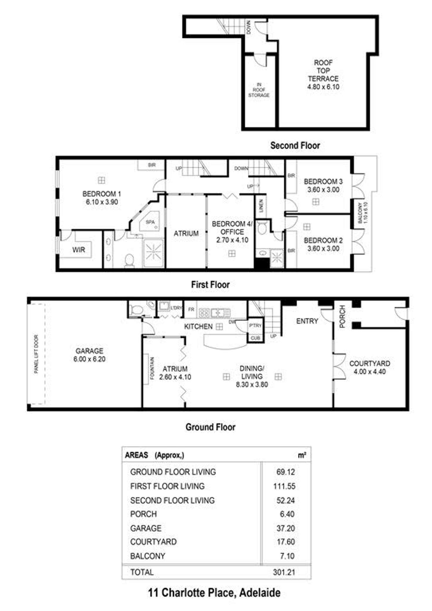 Floorplan of Homely house listing, 11 Charlotte Place, Adelaide SA 5000