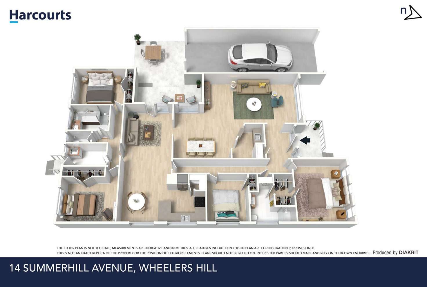 Floorplan of Homely house listing, 14 Summerhill Avenue, Wheelers Hill VIC 3150