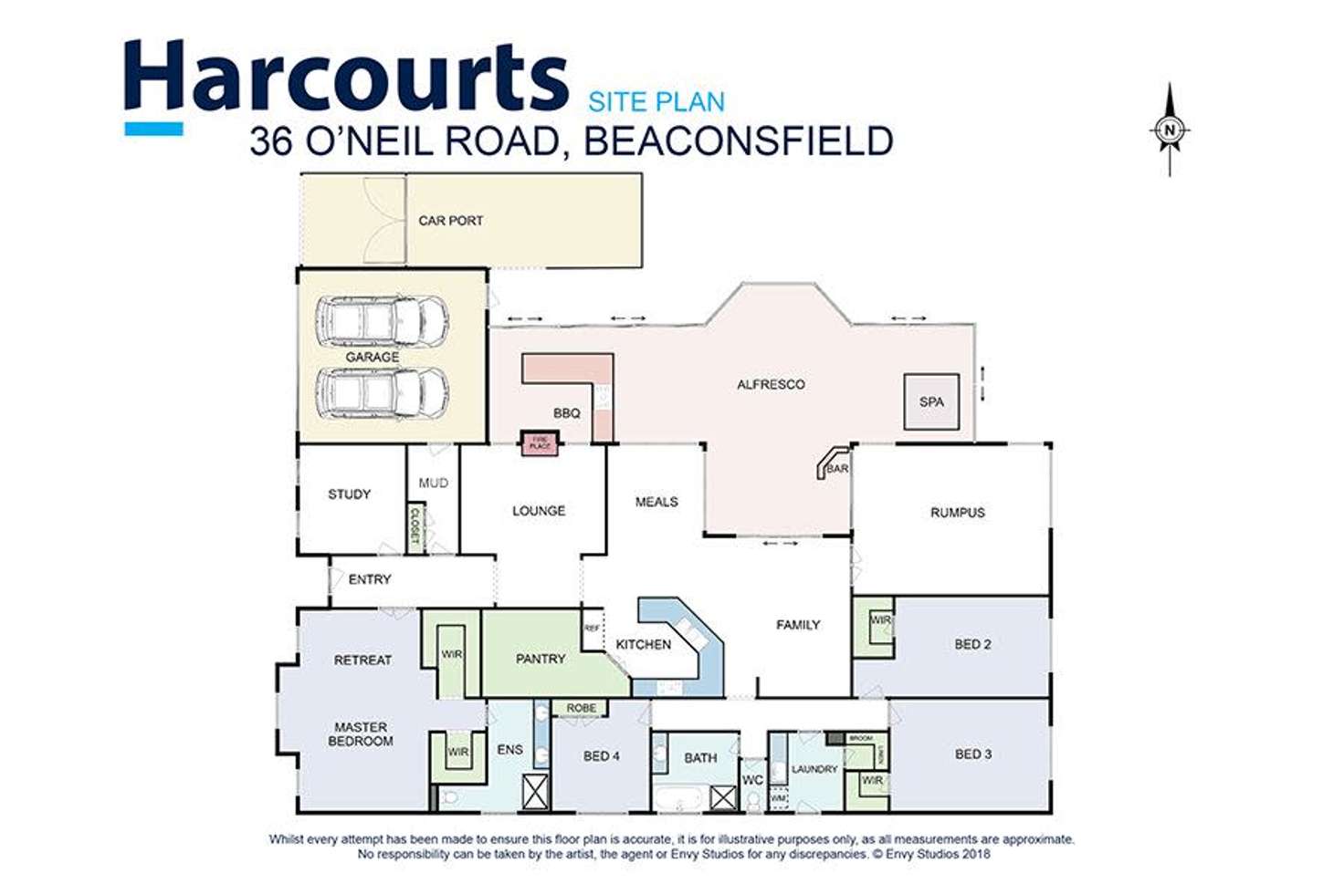 Floorplan of Homely house listing, 36 O'Neil Road, Beaconsfield VIC 3807