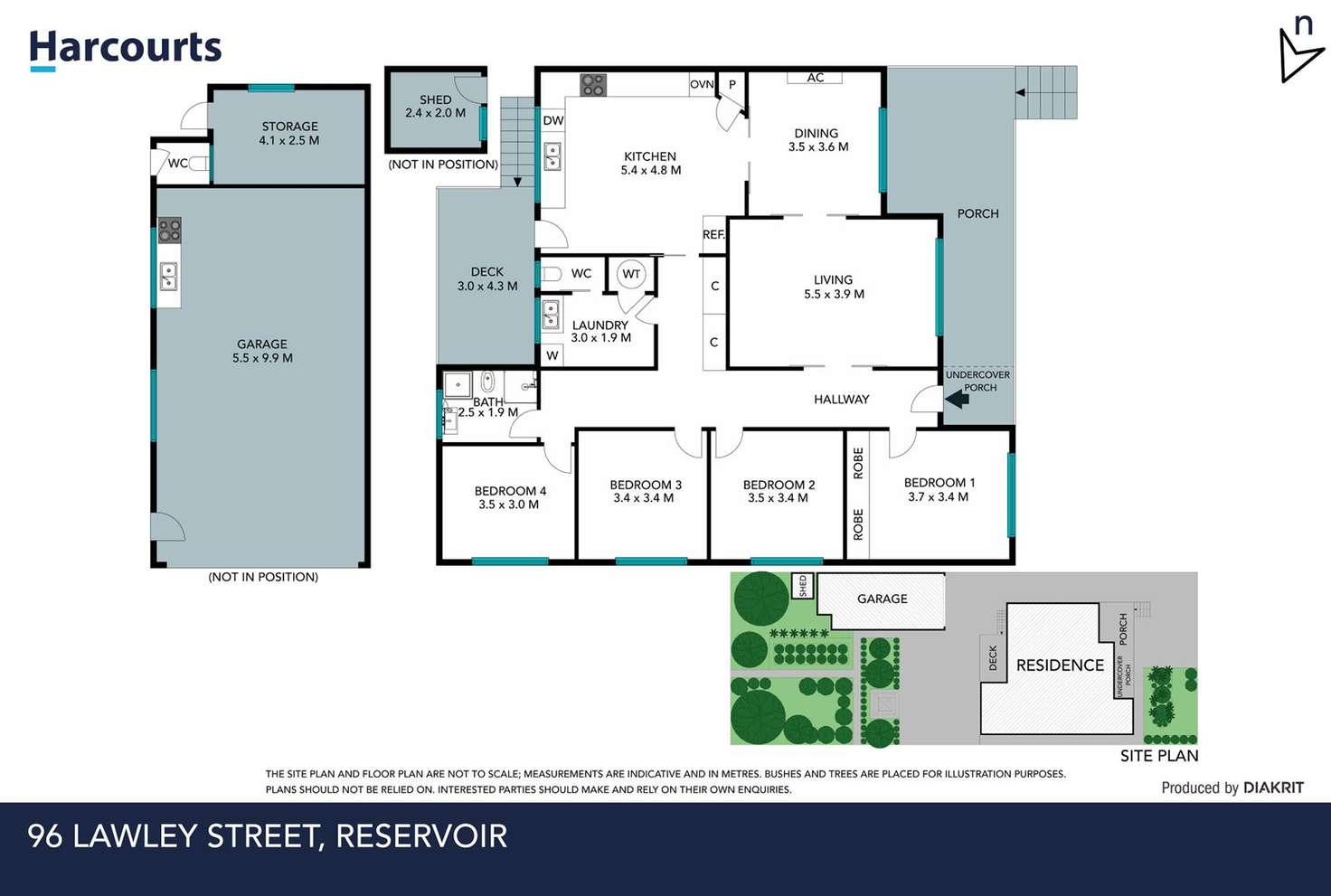 Floorplan of Homely house listing, 96 Lawley Street, Reservoir VIC 3073