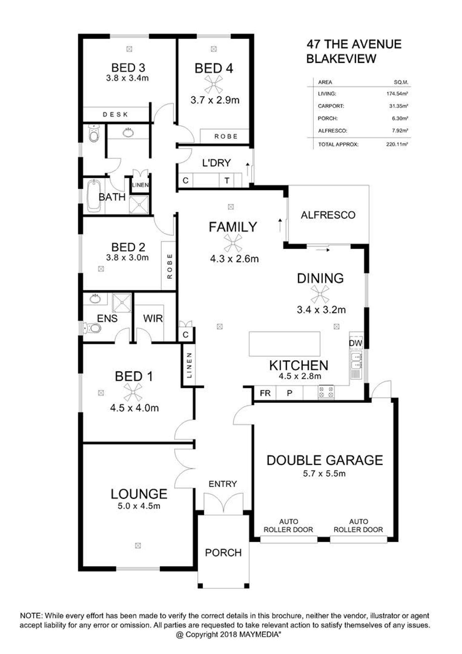 Floorplan of Homely house listing, 47 The Avenue, Blakeview SA 5114