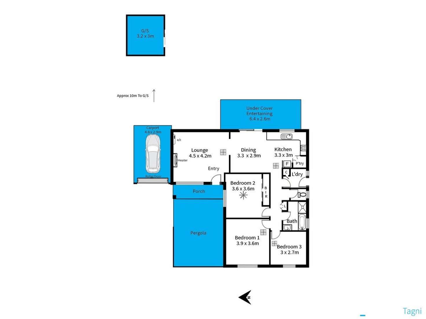 Floorplan of Homely house listing, 15 Serenade Crescent, Aberfoyle Park SA 5159