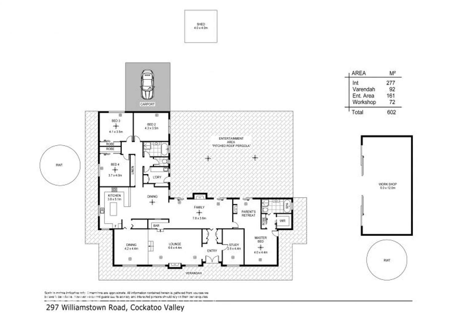 Floorplan of Homely ruralOther listing, 297 Williamstown Road, Cockatoo Valley SA 5351