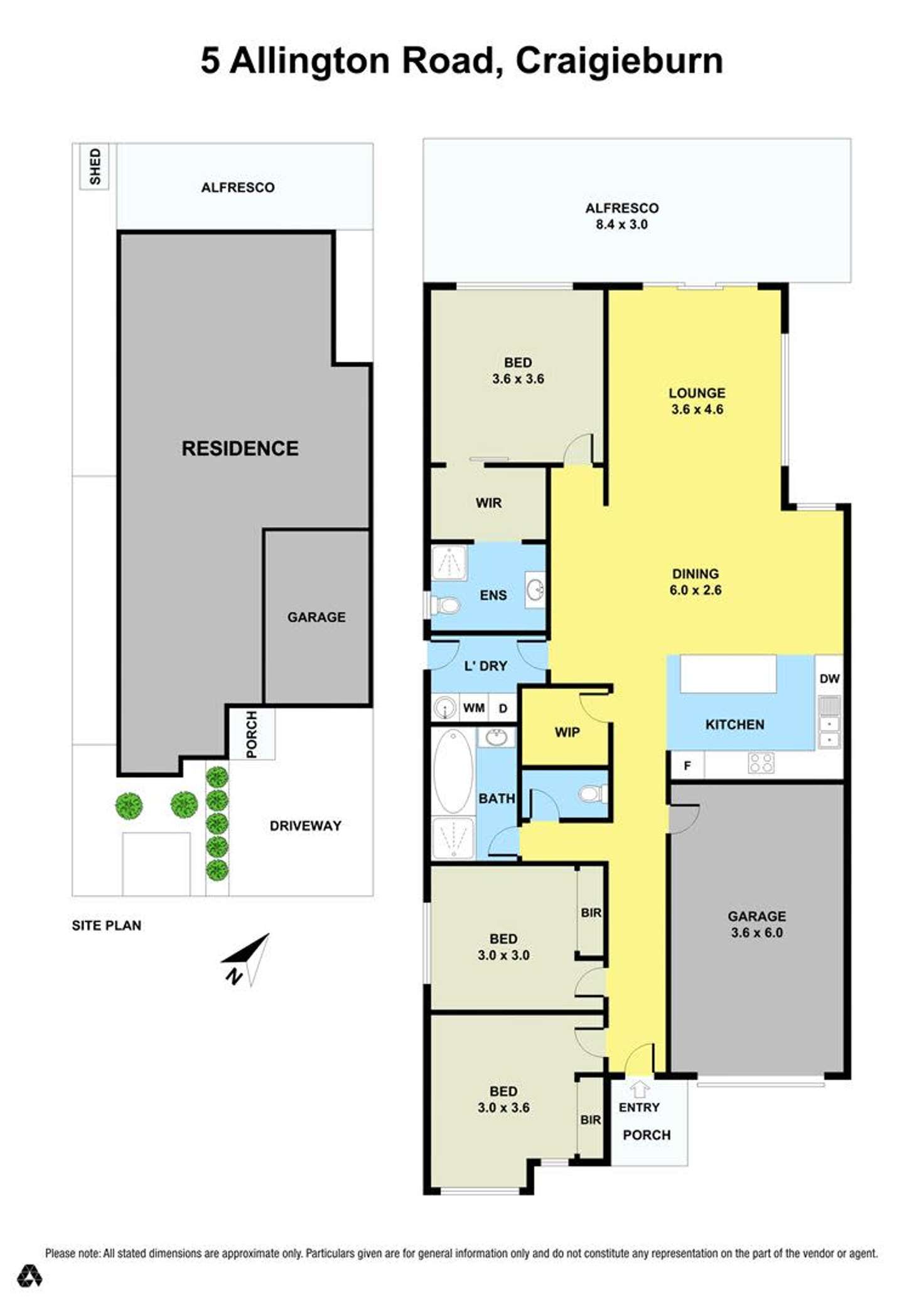 Floorplan of Homely house listing, 5 Allington Lane, Craigieburn VIC 3064