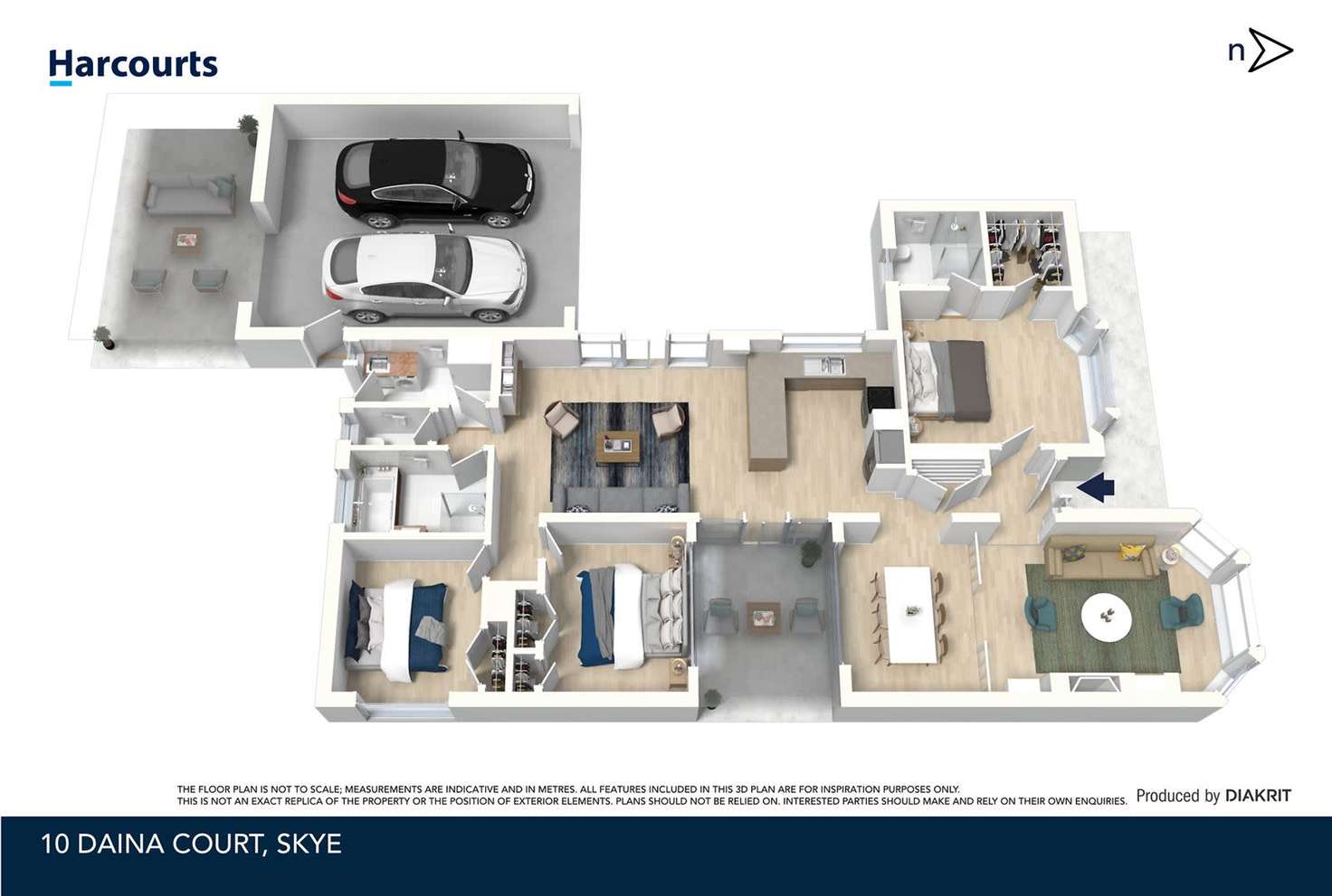 Floorplan of Homely house listing, 10 Daina Court, Skye VIC 3977