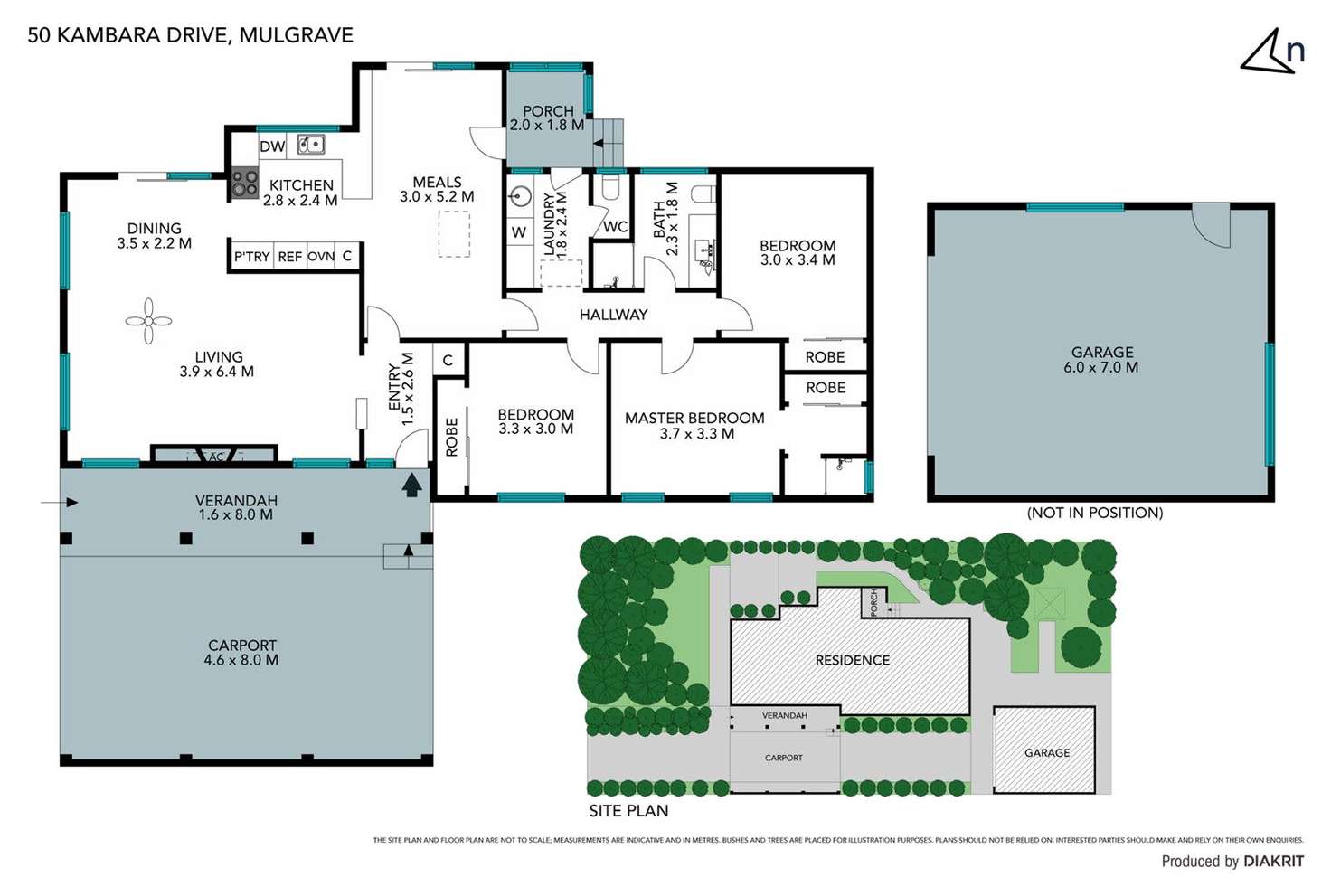 Floorplan of Homely house listing, 50 Kambara Drive, Mulgrave VIC 3170