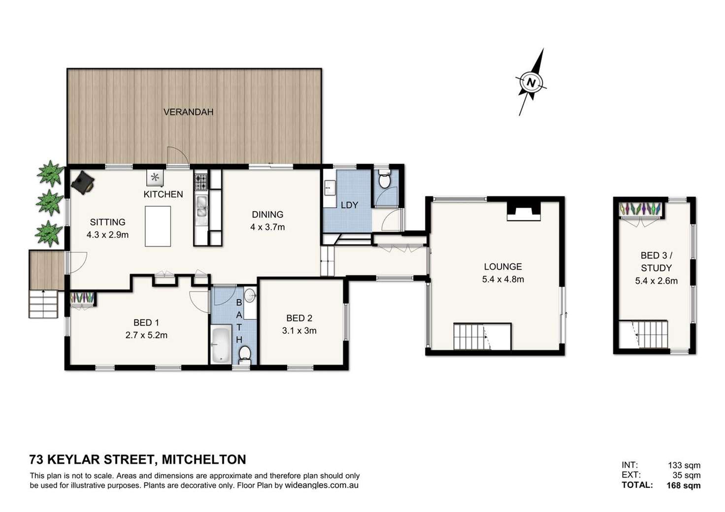 Floorplan of Homely house listing, 73 Keylar Street, Mitchelton QLD 4053
