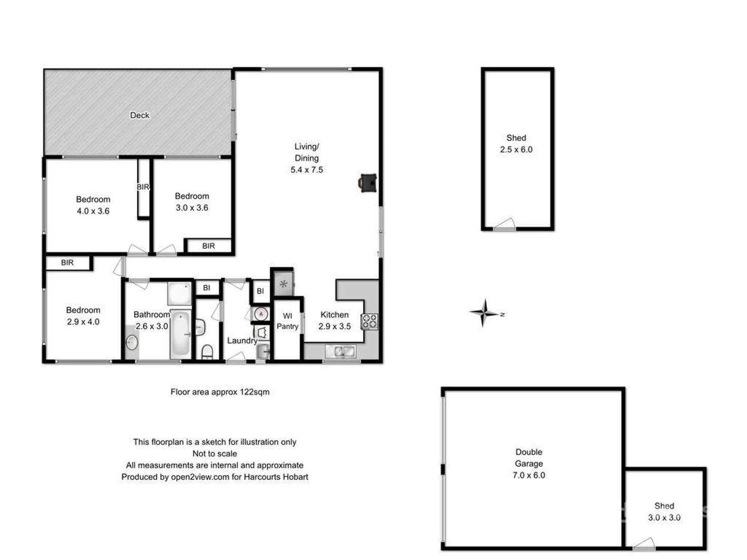 Floorplan of Homely house listing, 1768 Midland Highway, Bagdad TAS 7030