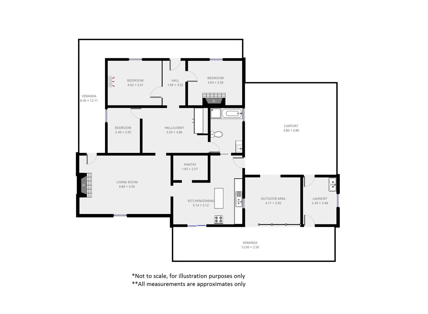 Floorplan of Homely acreageSemiRural listing, 272 Quarry Road, Curramulka SA 5580