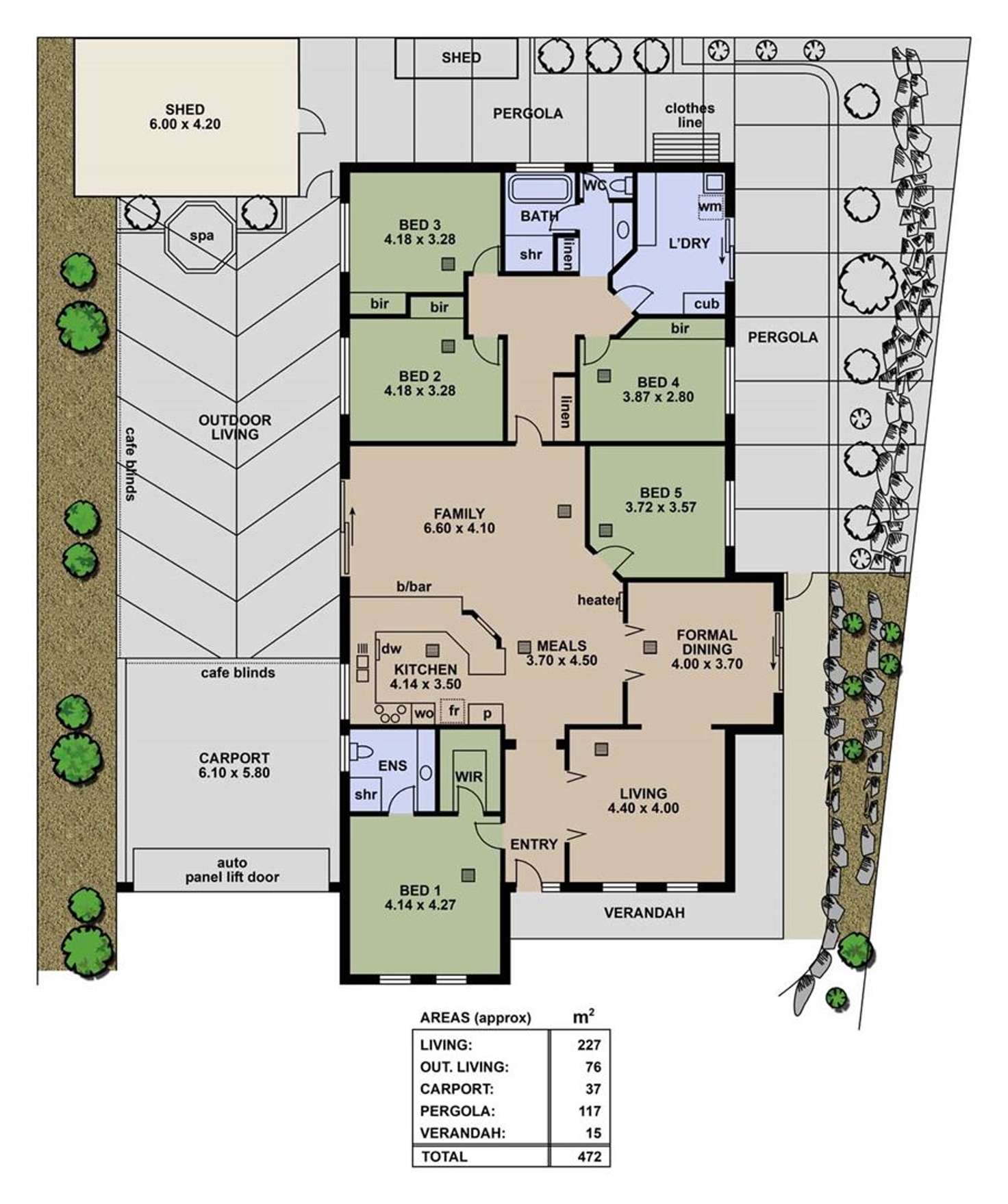 Floorplan of Homely house listing, 7 Ayrebank Rise, Aberfoyle Park SA 5159