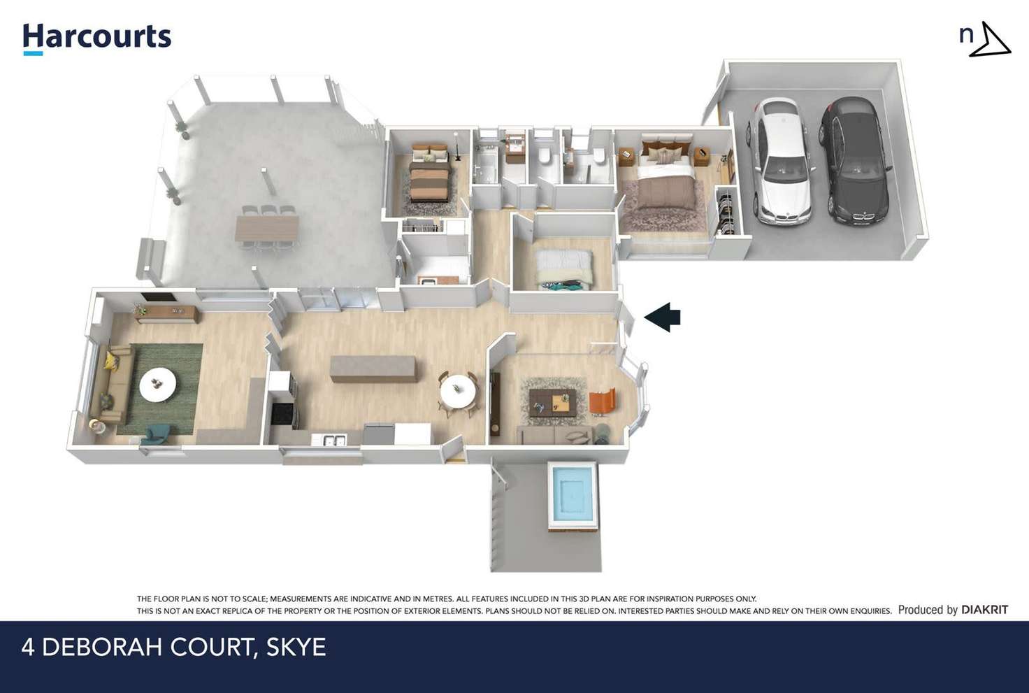 Floorplan of Homely house listing, 4 Deborah Court, Skye VIC 3977