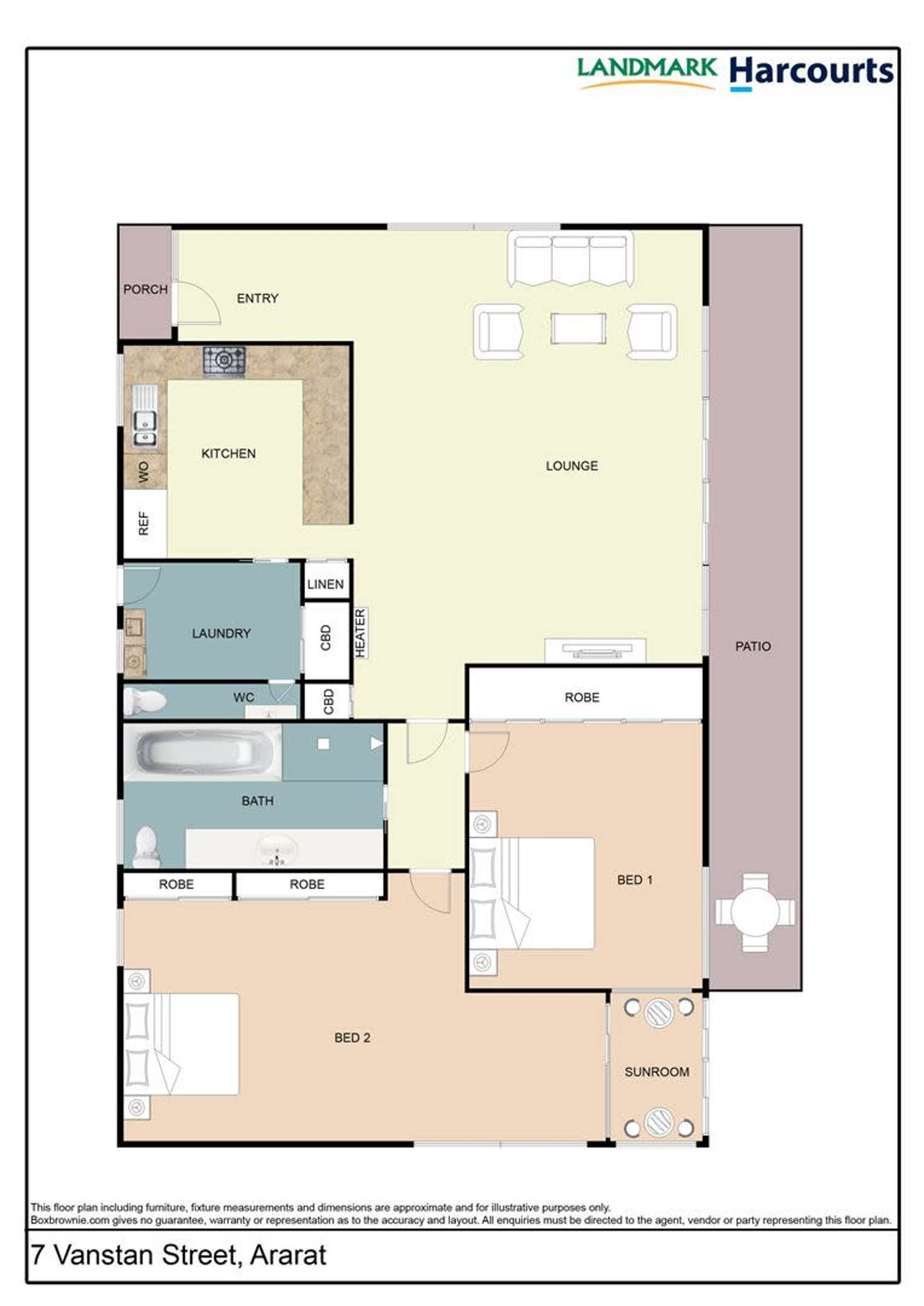 Floorplan of Homely house listing, 7 Vanstan Street, Ararat VIC 3377