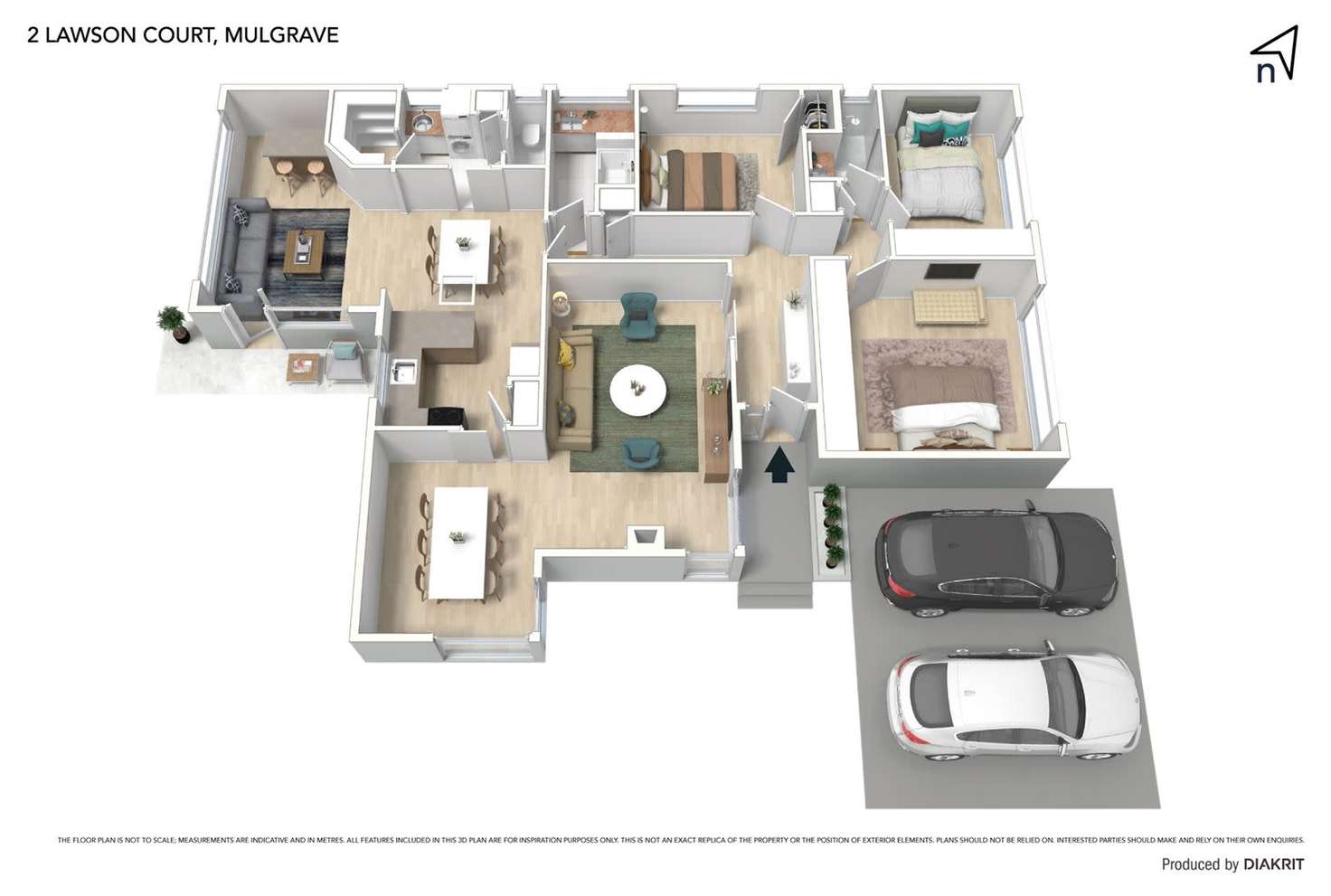 Floorplan of Homely house listing, 2 Lawson Court, Mulgrave VIC 3170