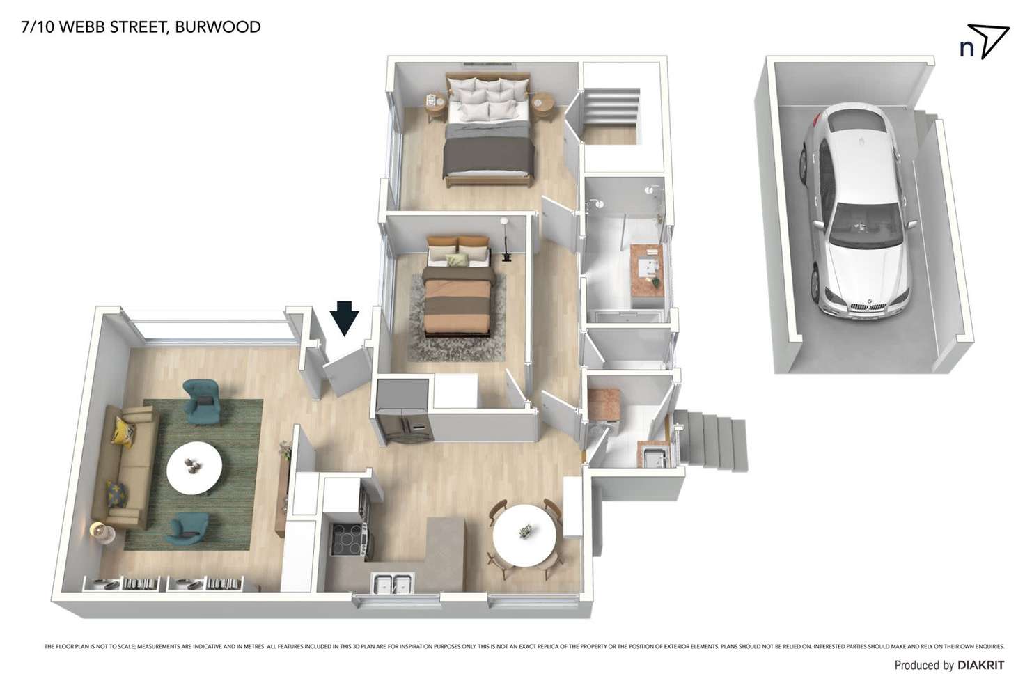 Floorplan of Homely unit listing, 7/10 Webb Street, Burwood VIC 3125